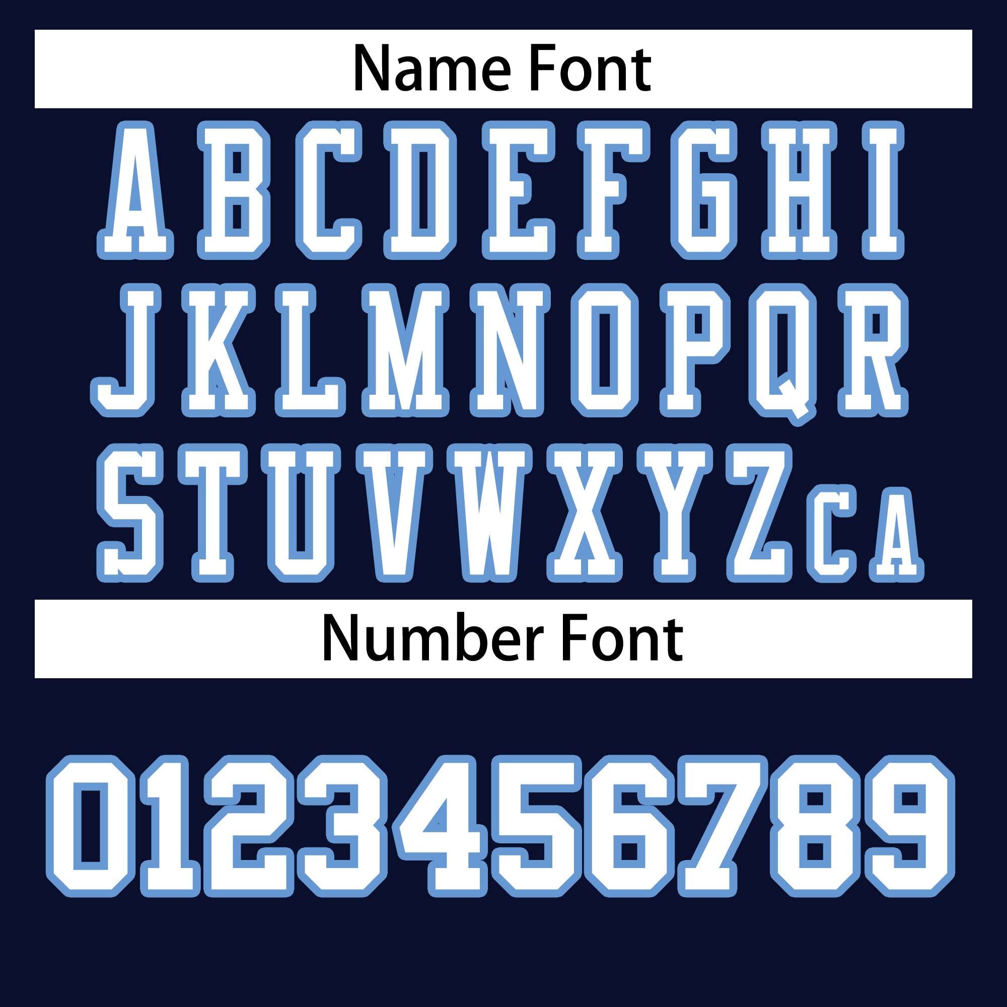 Custom Navy White-Light Blue Classic Style Authentic American Football Jersey| KXKSHOP