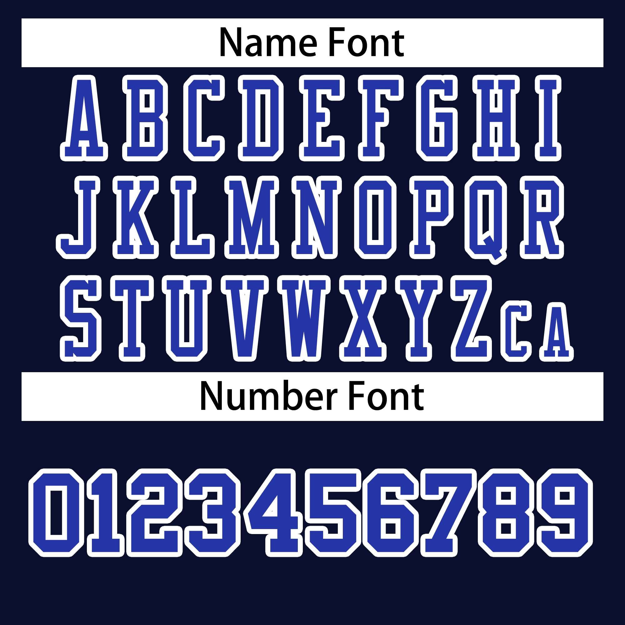 Custom Navy Royal-White Classic Style Authentic American Football Jersey| KXKSHOP