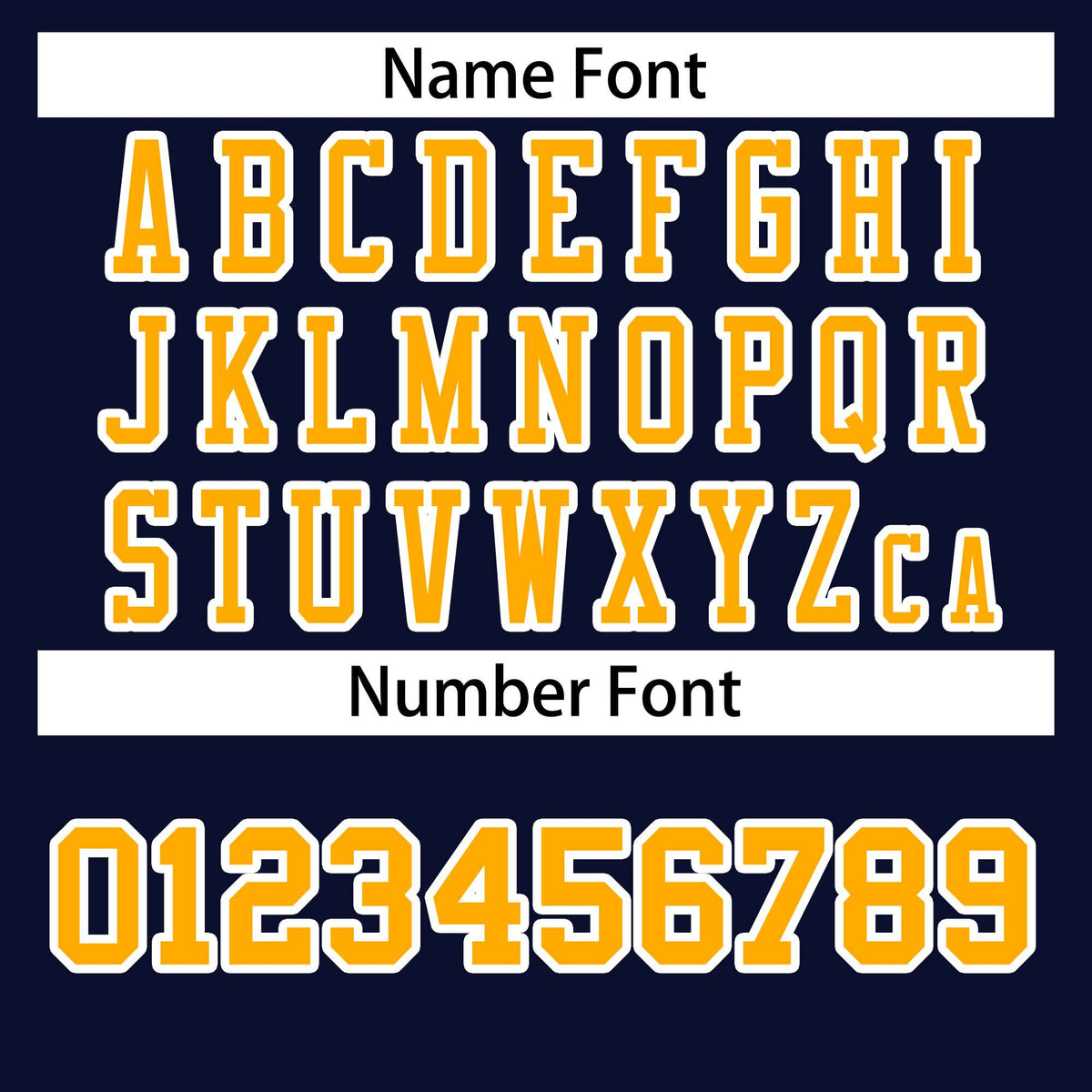 Custom Navy Yellow-White Classic Style Authentic American Football Jersey| KXKSHOP