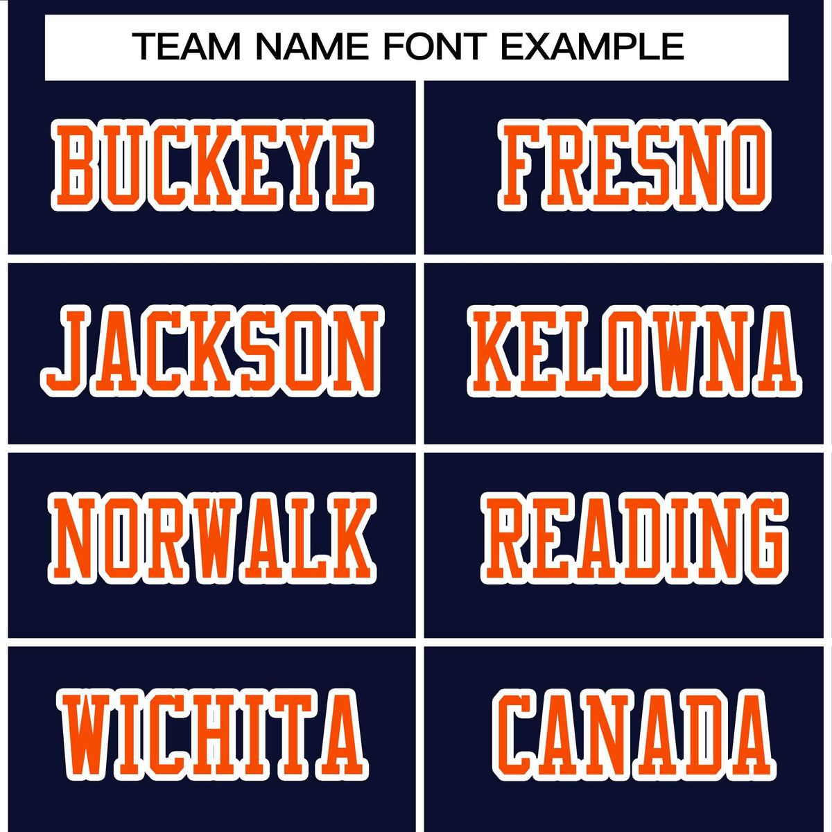 Custom Navy Orange-White Classic Style Authentic American Football Jersey| KXKSHOP