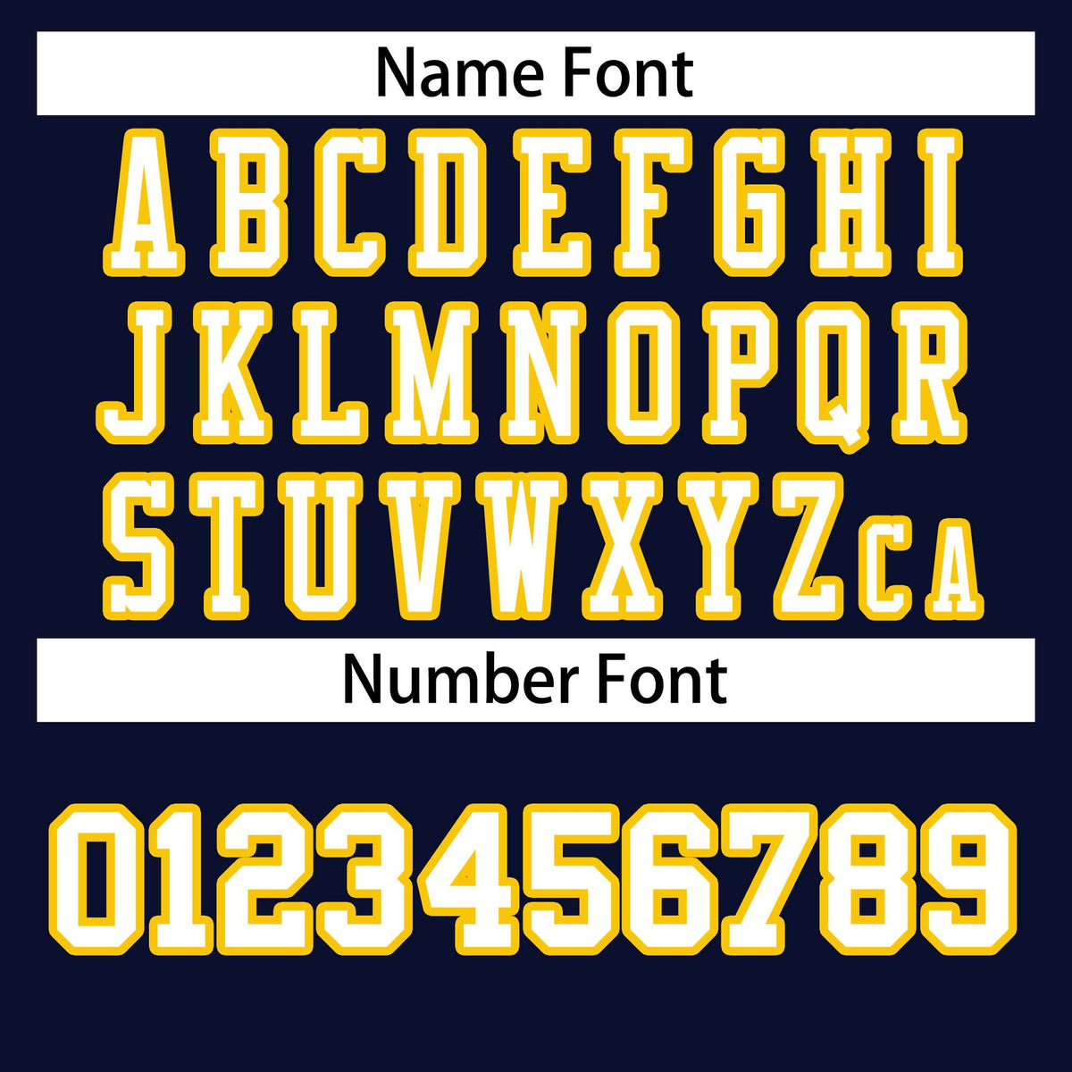 Custom Navy White-Gold Classic Style Authentic American Football Jersey| KXKSHOP