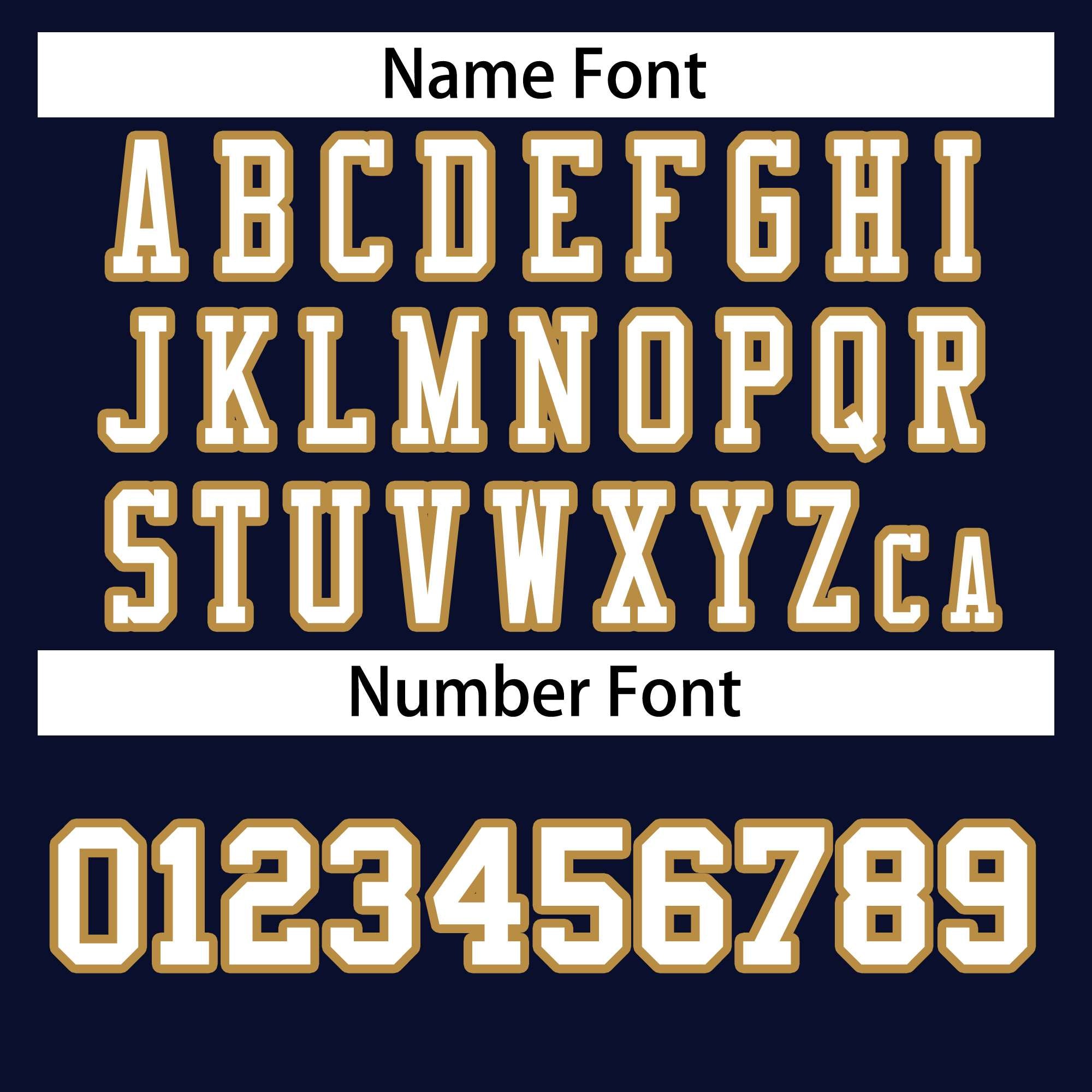 Custom Navy White-Old Gold Classic Style Authentic American Football Jersey| KXKSHOP