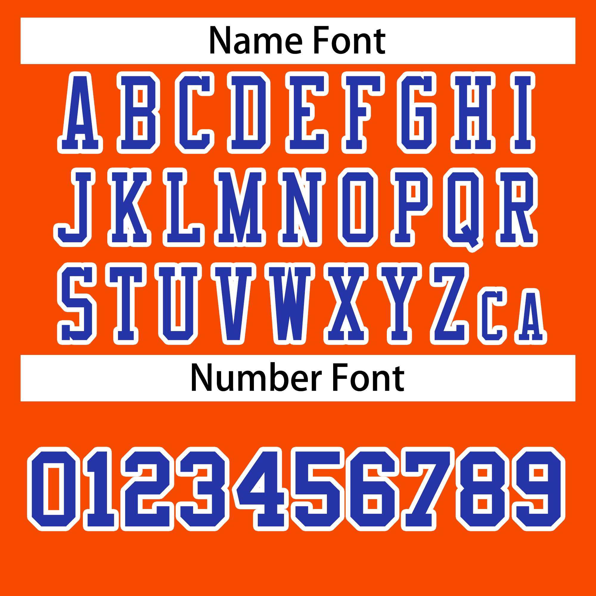 Custom Orange Royal-White Classic Style Authentic American Football Jersey| KXKSHOP