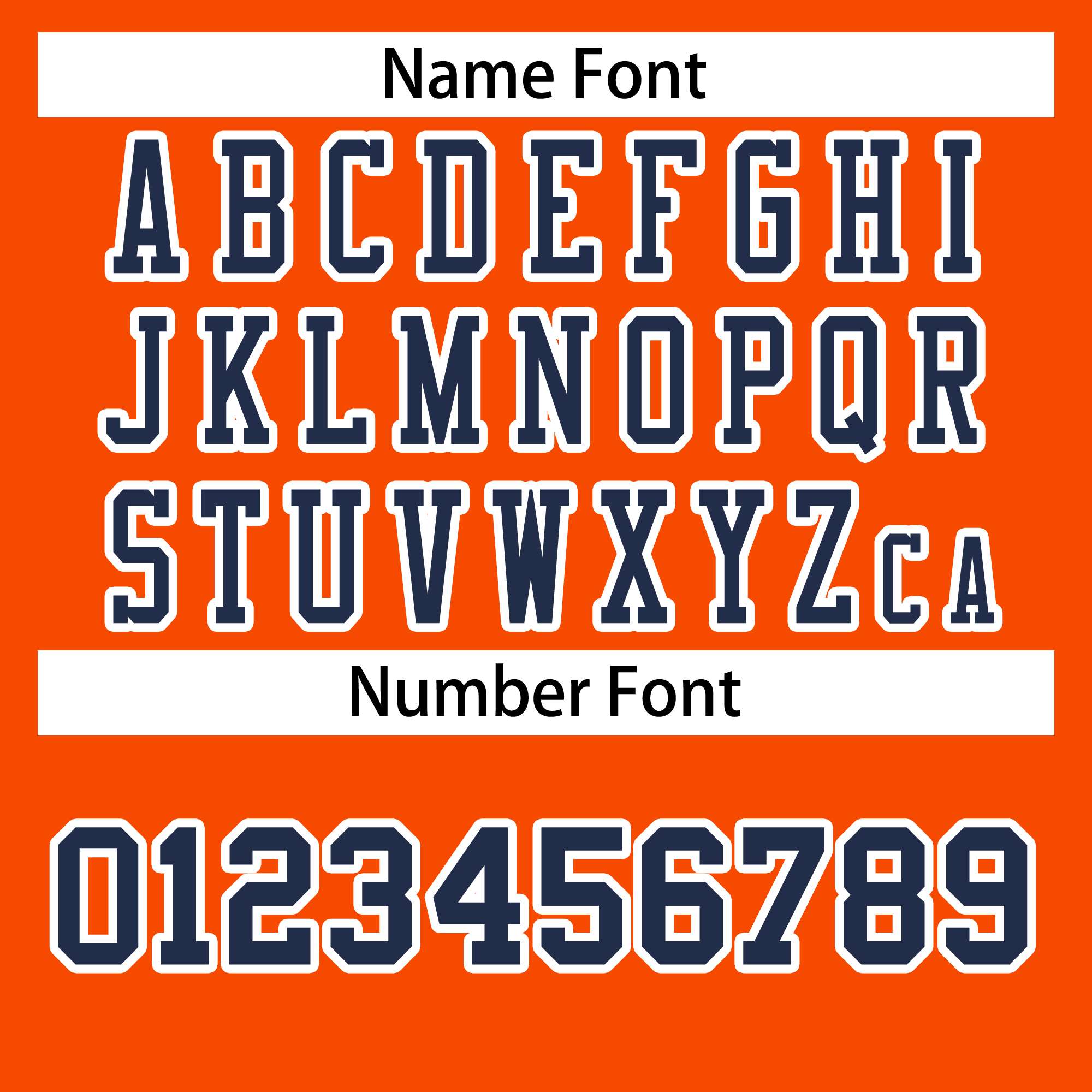 Custom Orange Navy-White Classic Style Authentic American Football Jersey| KXKSHOP