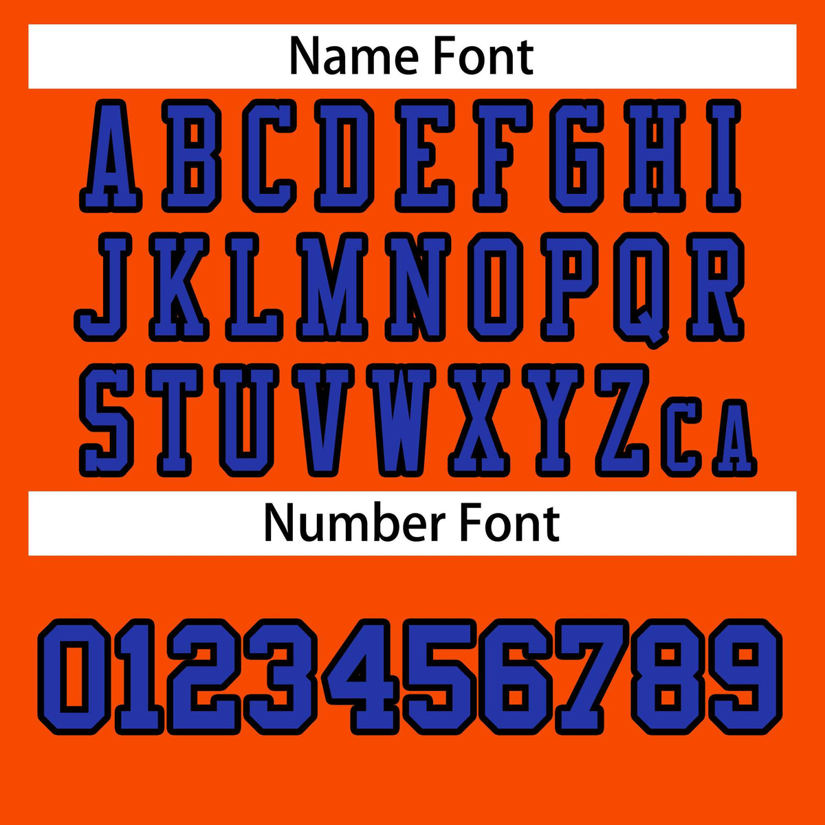 Custom Orange Royal-Black Classic Style Authentic American Football Jersey| KXKSHOP