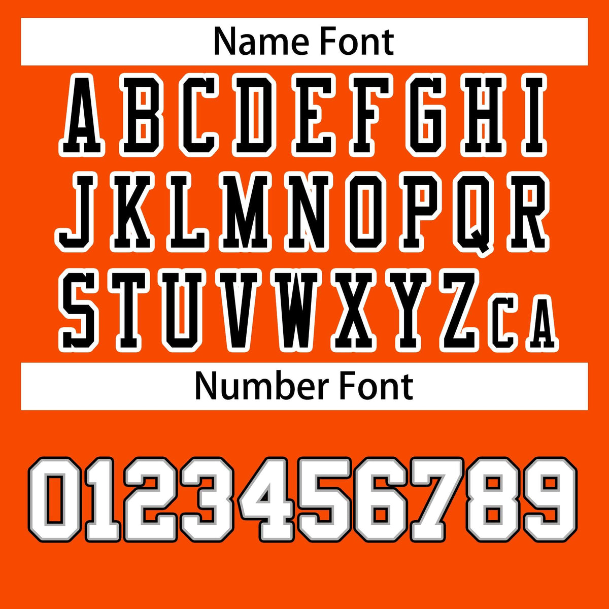 Custom Orange Black-White Classic Style Authentic American Football Jersey| KXKSHOP