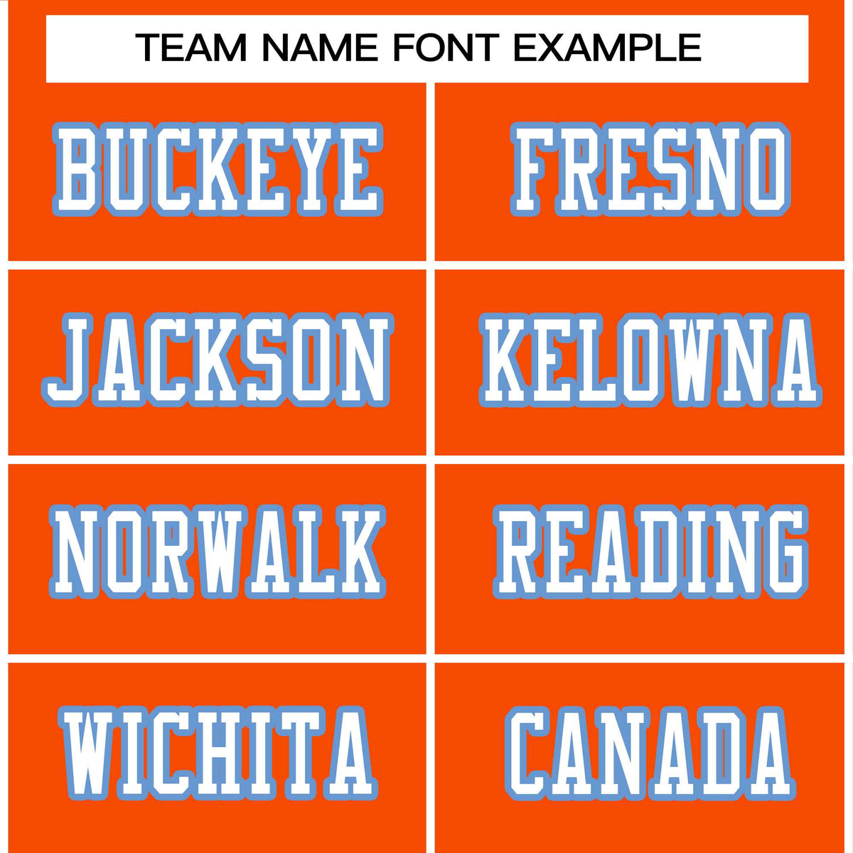 Custom Orange White-Light Blue Classic Style Authentic American Football Jersey| KXKSHOP