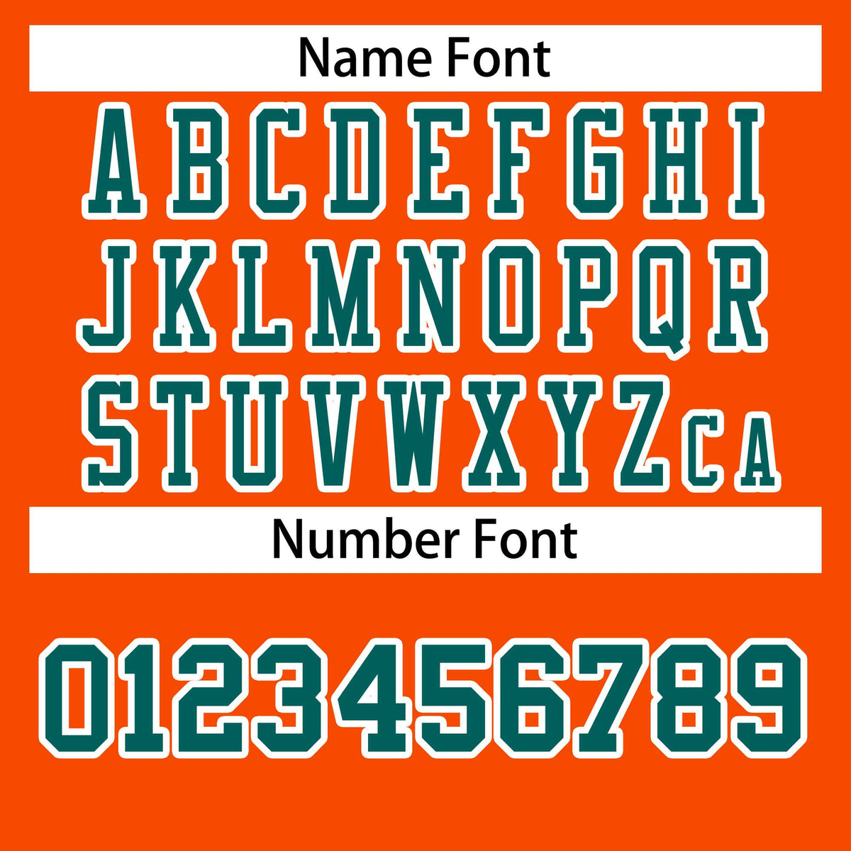 Custom Orange Aqua-White Classic Style Authentic American Football Jersey| KXKSHOP