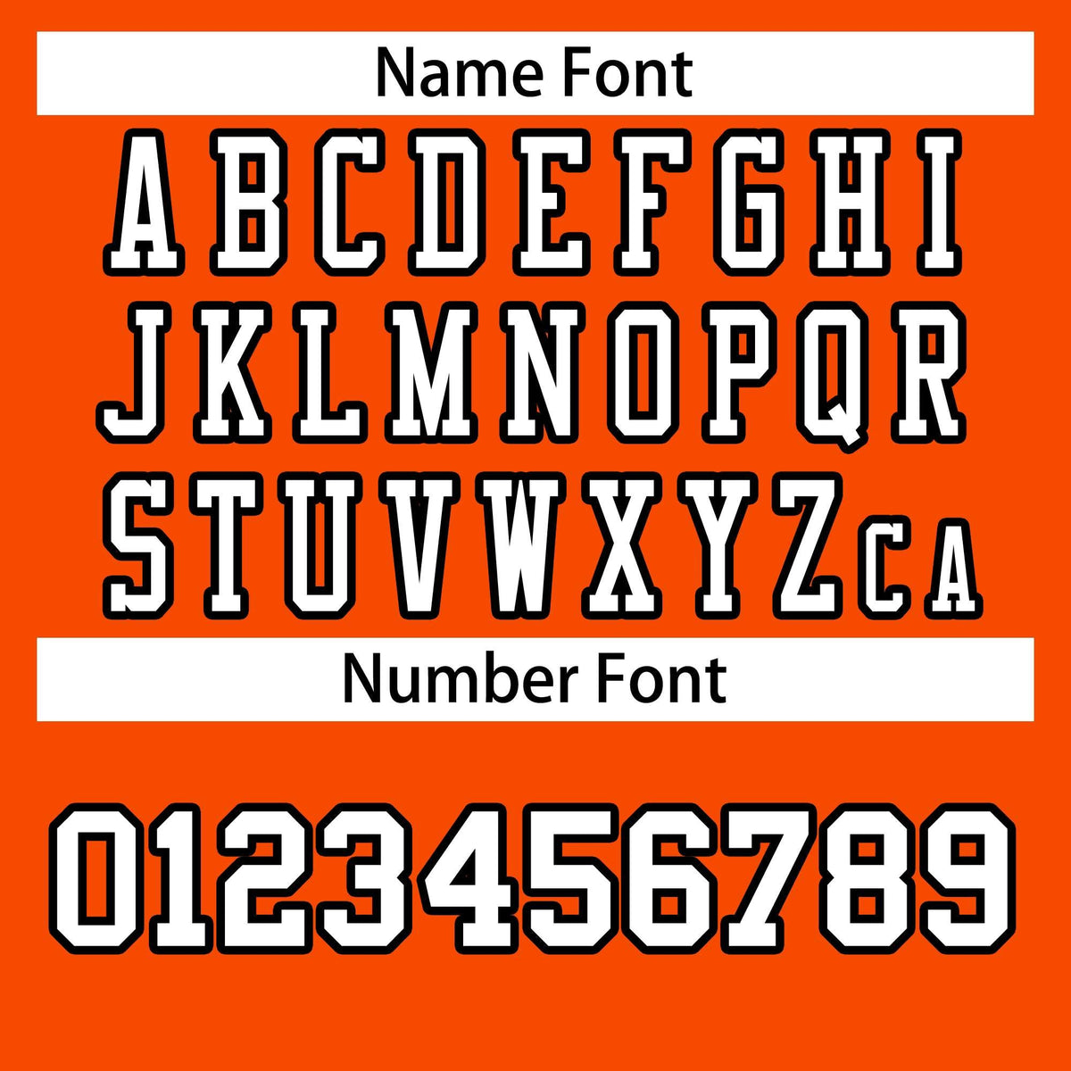 Custom Orange White-Black Classic Style Authentic American Football Jersey| KXKSHOP