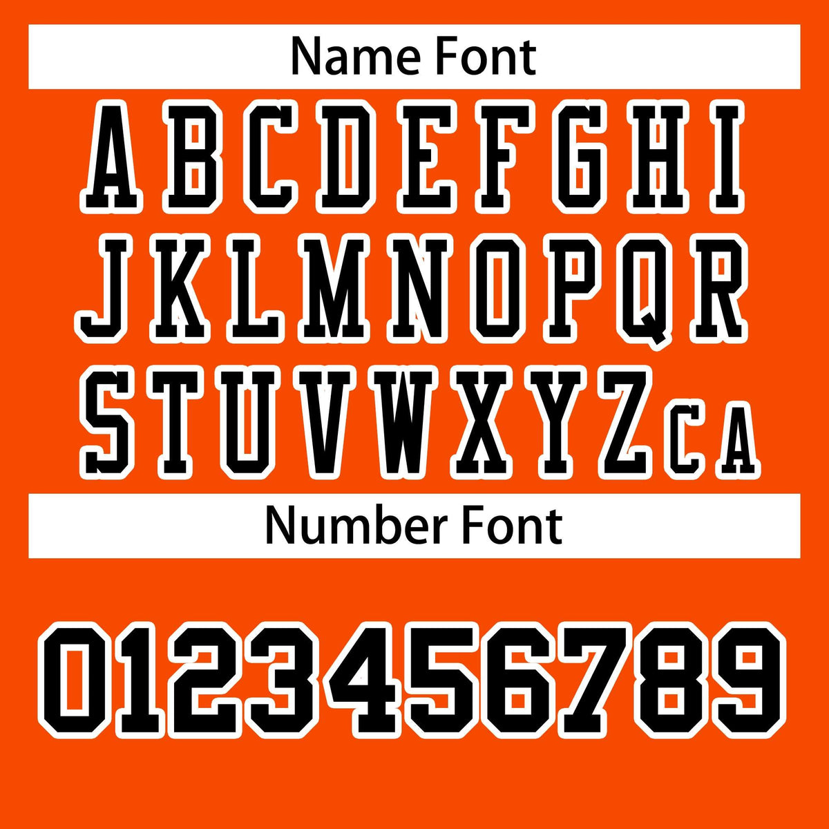 Custom Orange Black-White Classic Style Authentic American Football Jersey| KXKSHOP