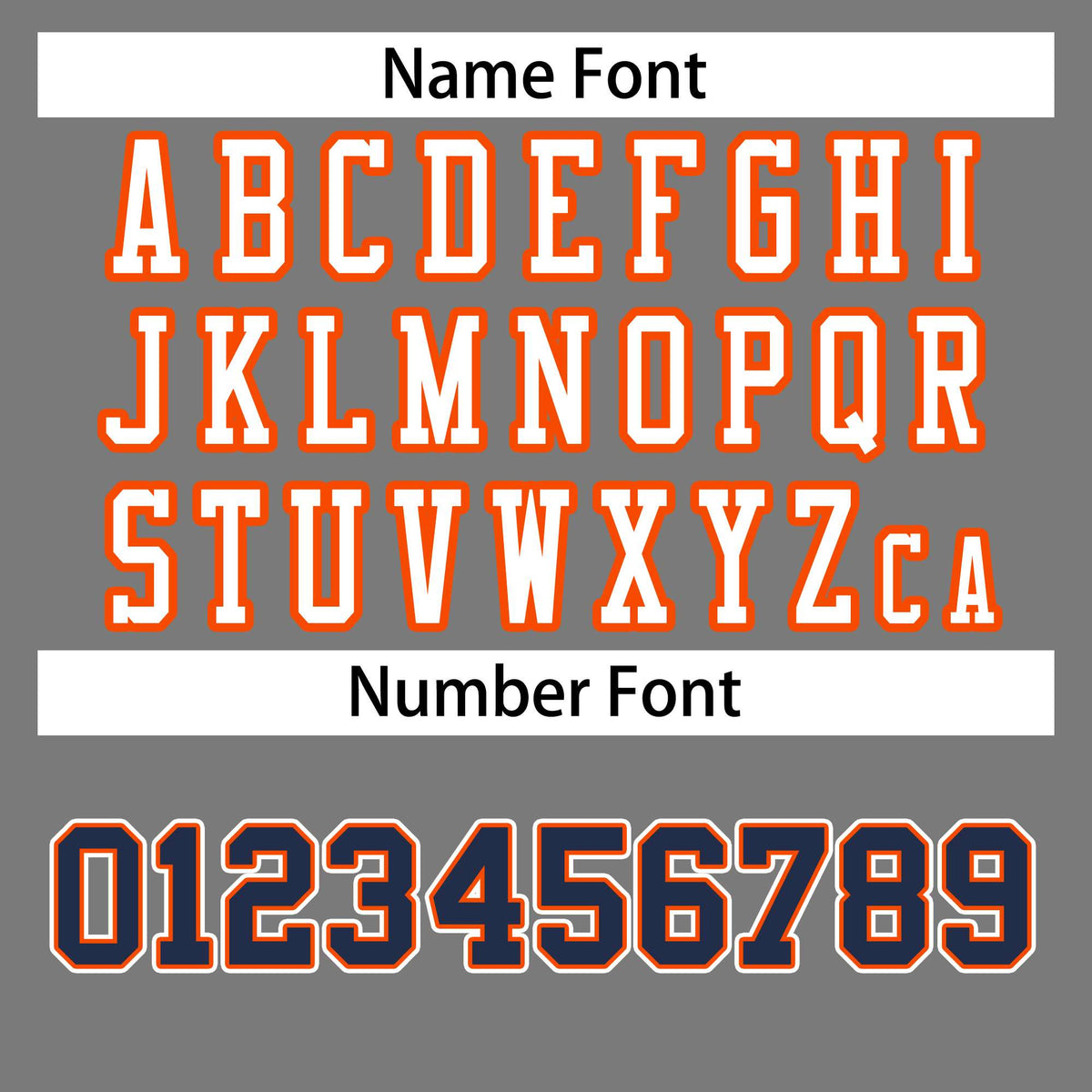 Custom Gray White-Orange Classic Style Authentic American Football Jersey| KXKSHOP