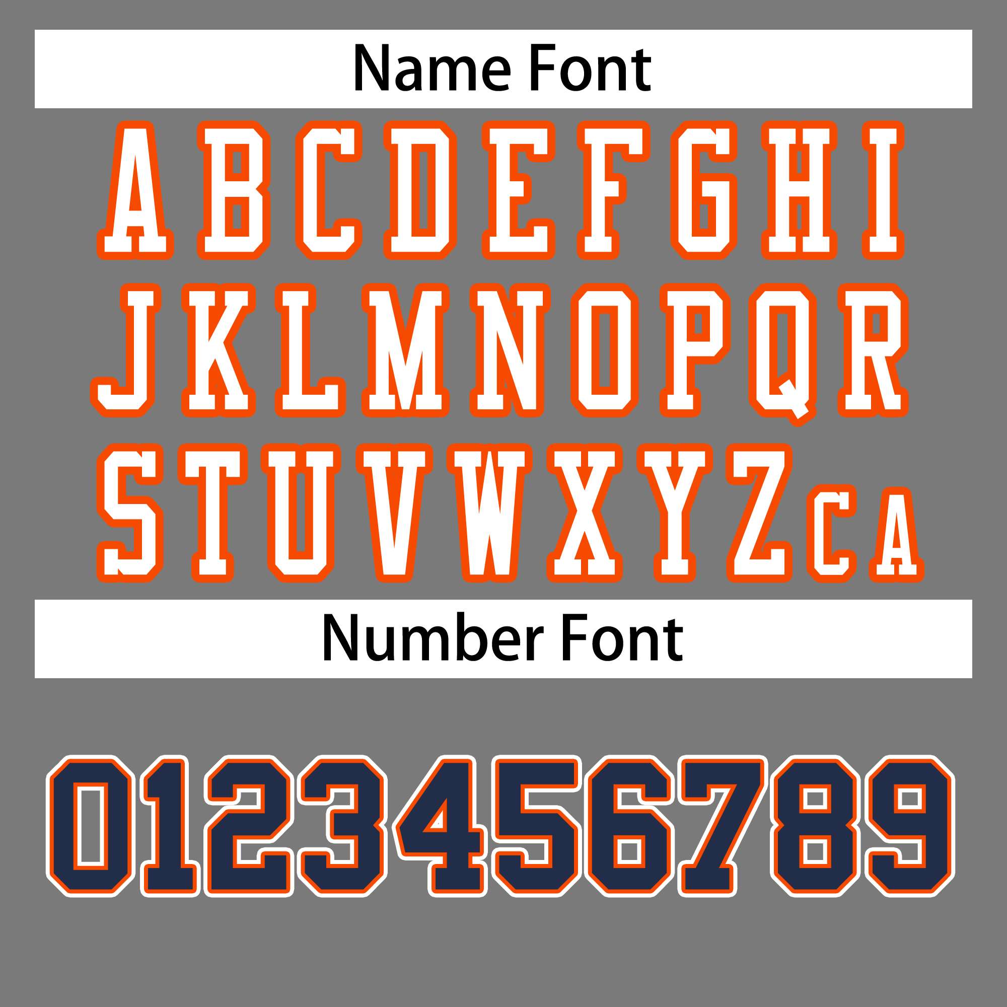 Custom Gray White-Orange Classic Style Authentic American Football Jersey| KXKSHOP