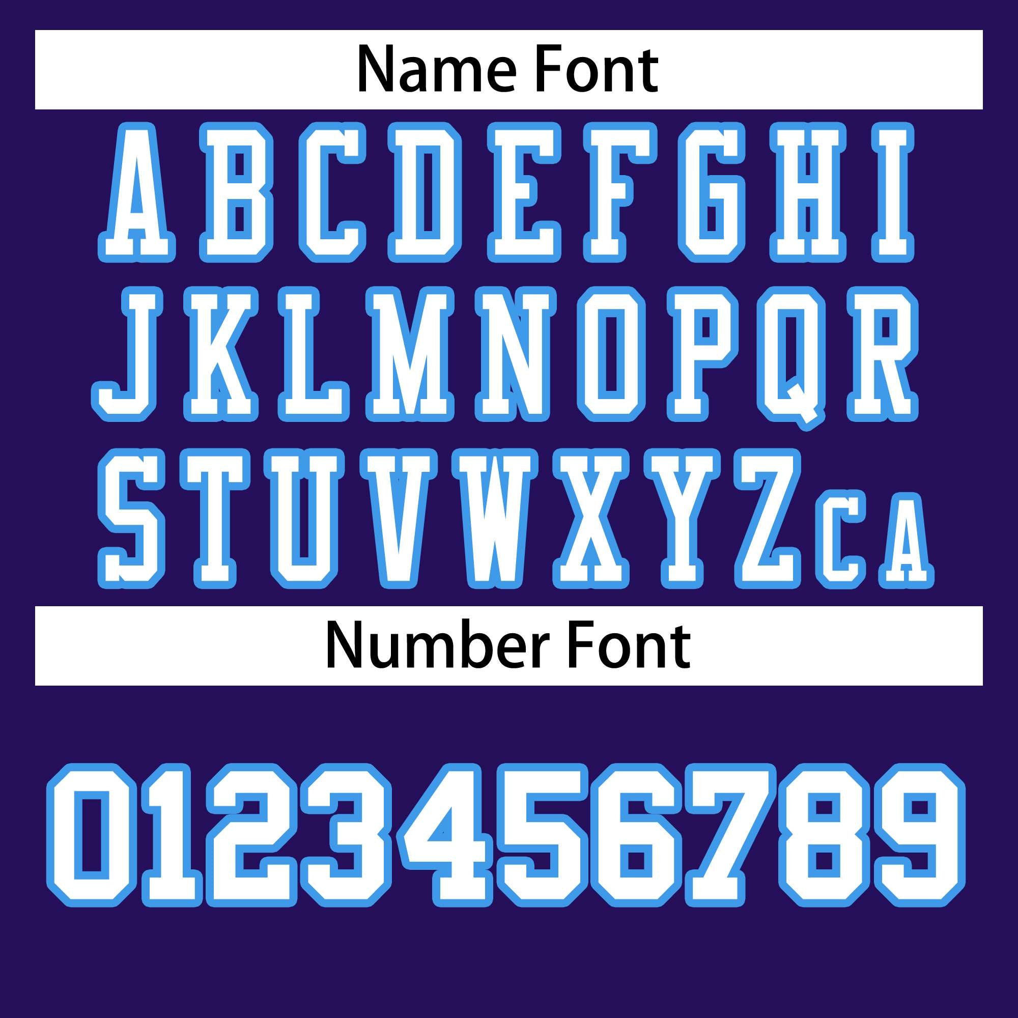 Custom Purple White-Powder Blue Classic Style Authentic American Football Jersey| KXKSHOP