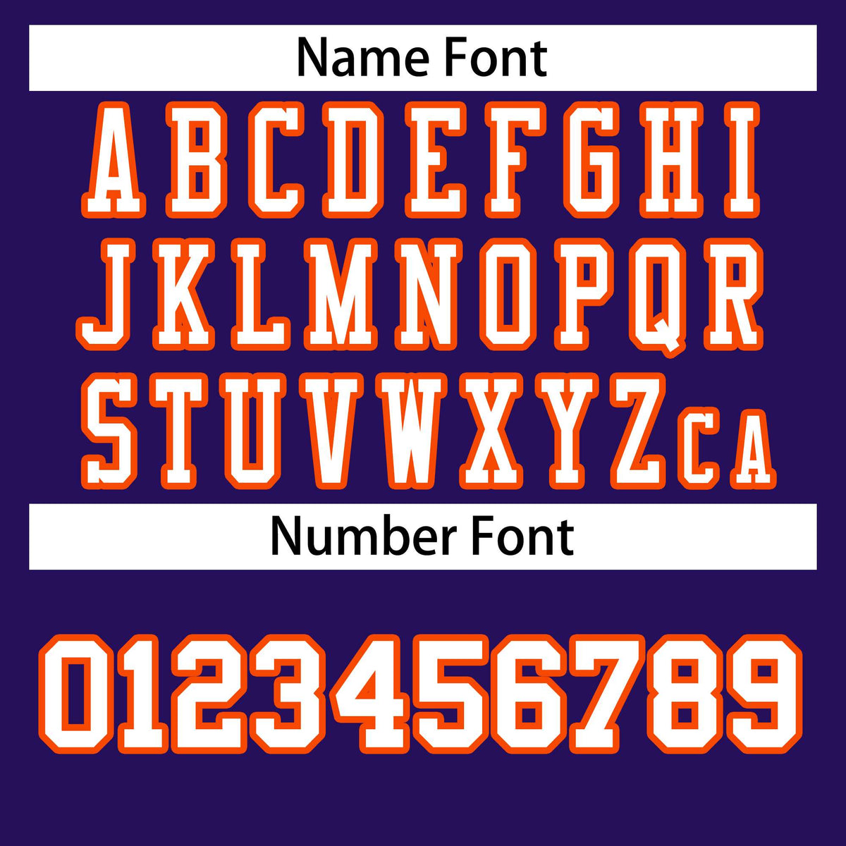 Custom Purple White-Orange Classic Style Authentic American Football Jersey| KXKSHOP