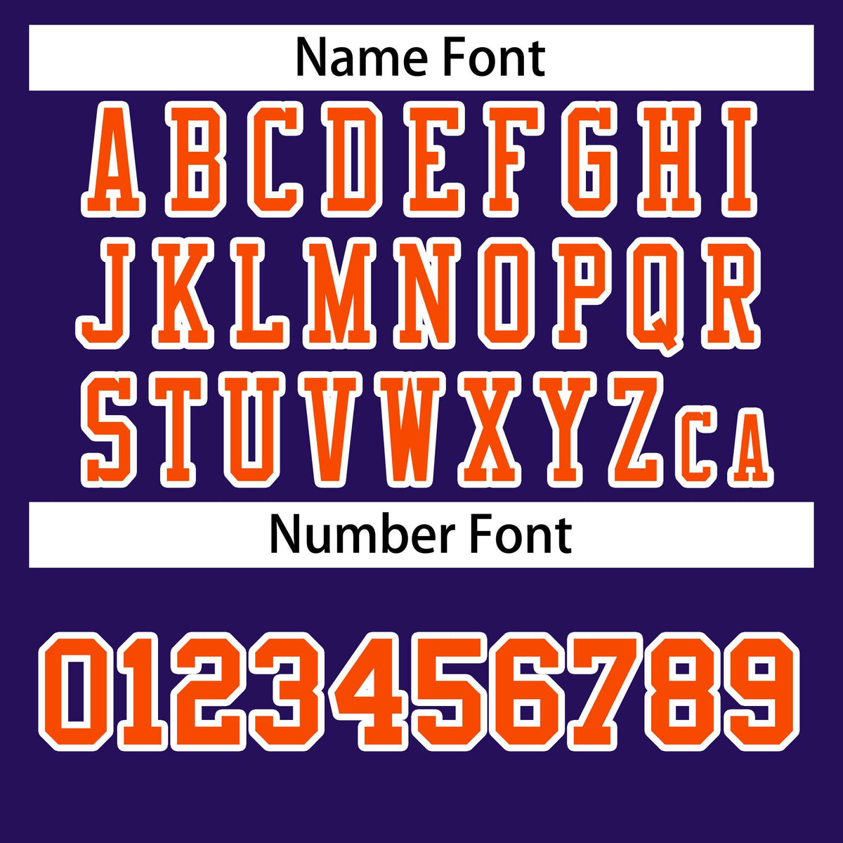 Custom Purple Orange-White Classic Style Authentic American Football Jersey| KXKSHOP