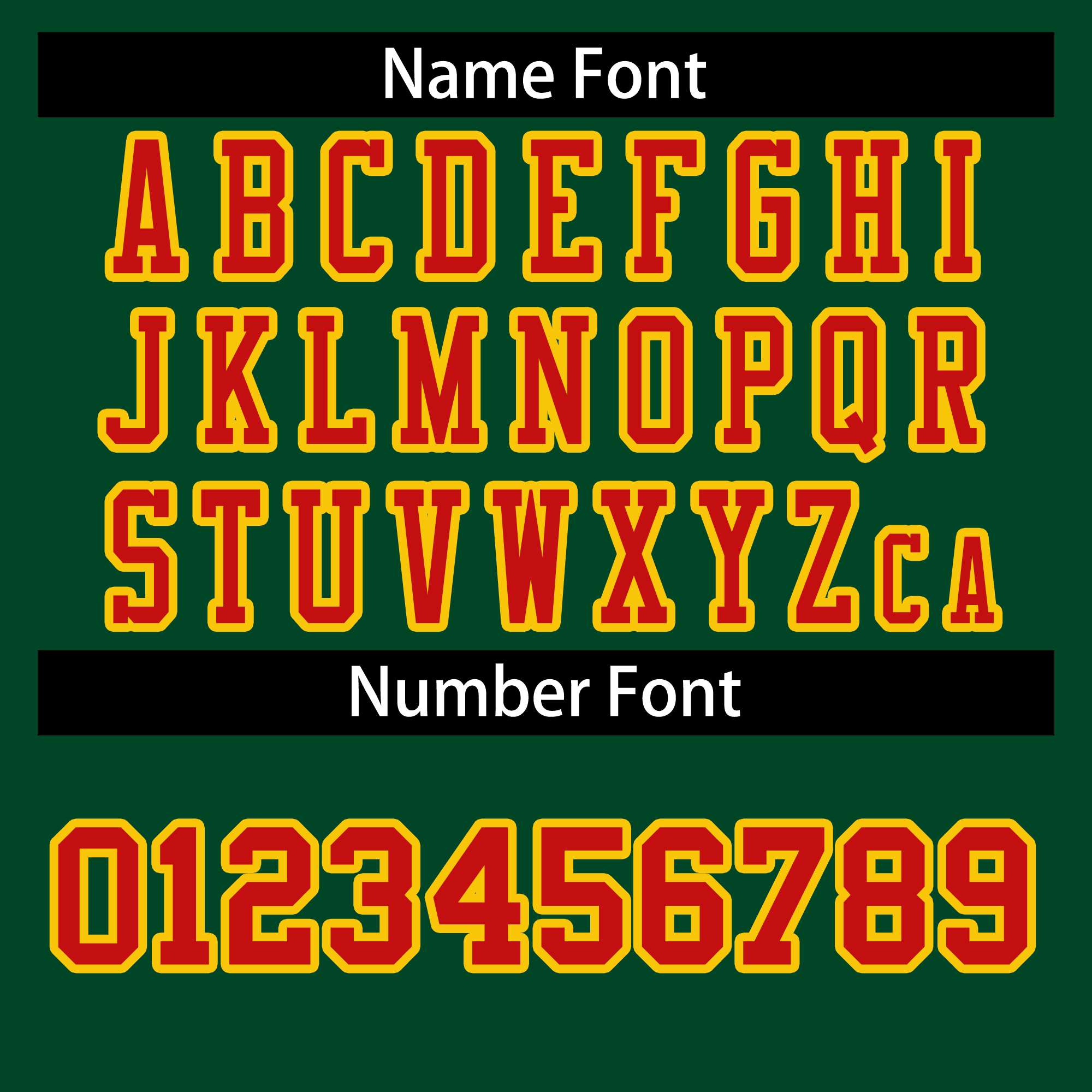 Custom Green Red-Gold Classic Style Authentic American Football Jersey| KXKSHOP
