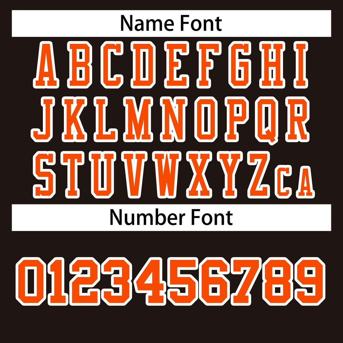 Custom Brown Orange-White Classic Style Authentic American Football Jersey| KXKSHOP