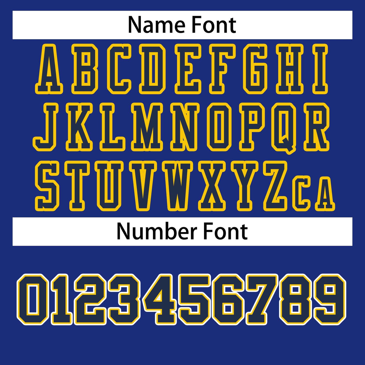 Custom Royal Navy-Gold Classic Style Authentic American Football Jersey| KXKSHOP