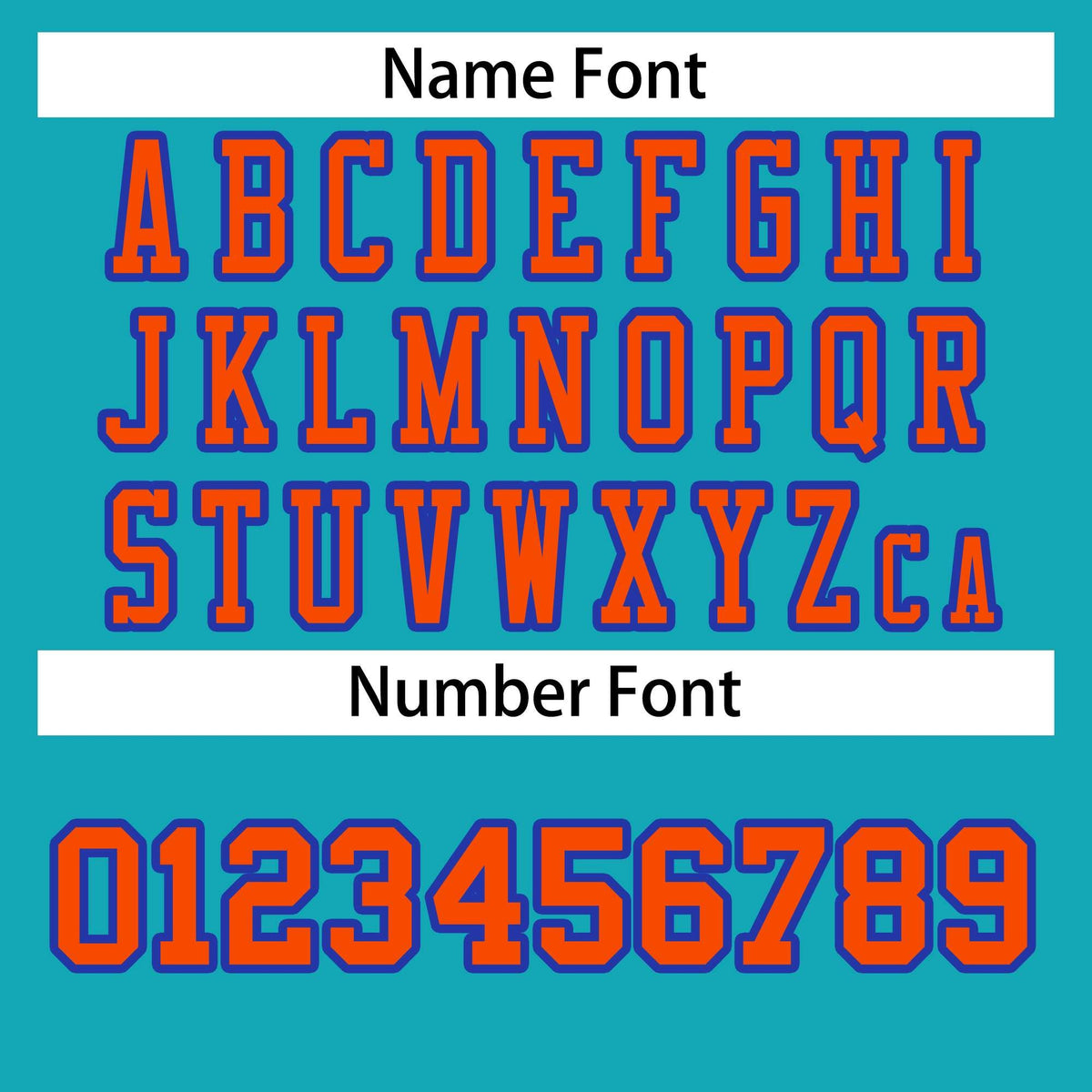 Custom Aqua Orange-Royal Classic Style Authentic American Football Jersey| KXKSHOP