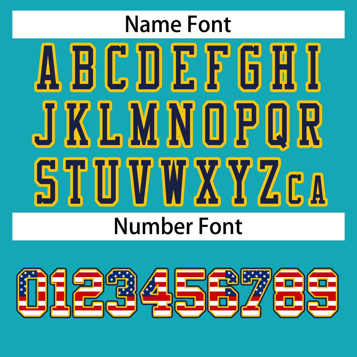 Custom Aqua Navy-Gold Classic Style Authentic American Football Jersey| KXKSHOP