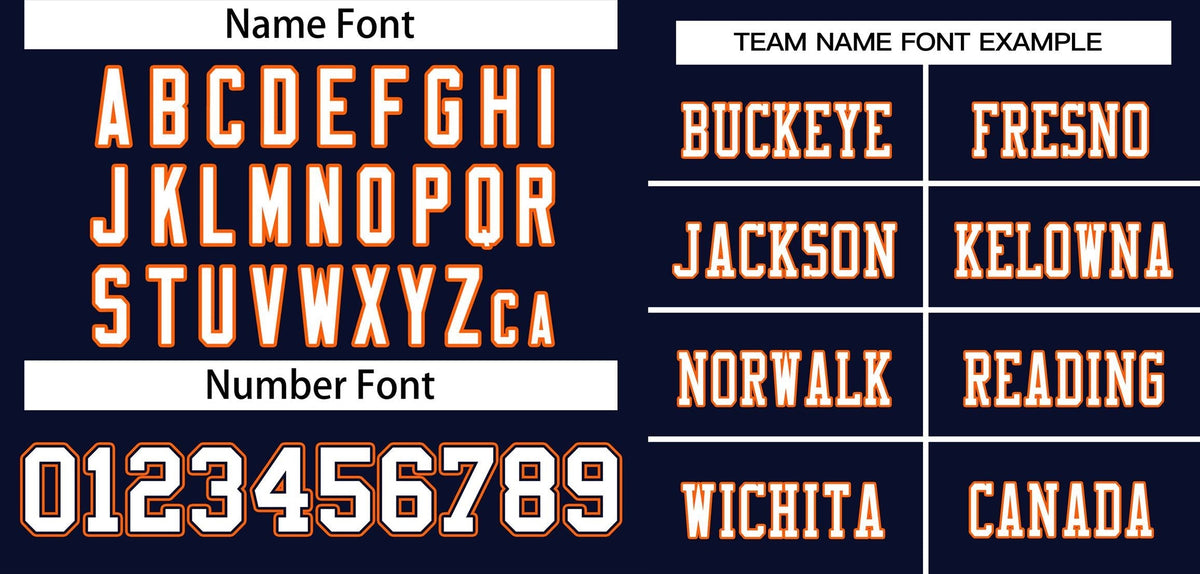 Custom Navy White-Orange Classic Style Mesh Authentic American Football Jersey| KXKSHOP