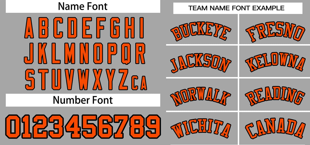 Custom Gray Black-Orange Classic Style Outdoor Authentic Pullover Baseball Jersey