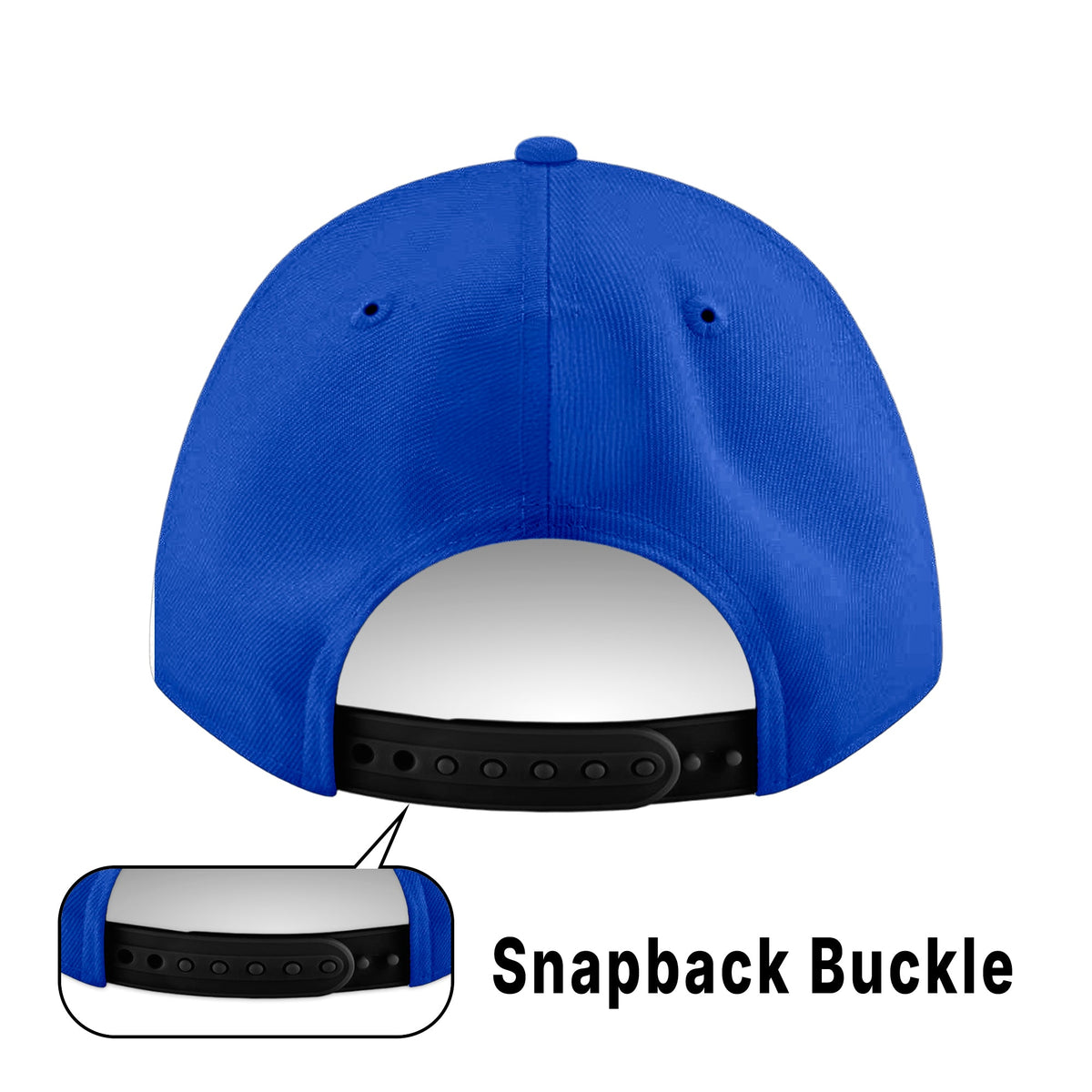 Custom White 3D Puff Embroidery Flat Embroidery Flat Eaves Sport Baseball Cap Design for Men/Women/Youth