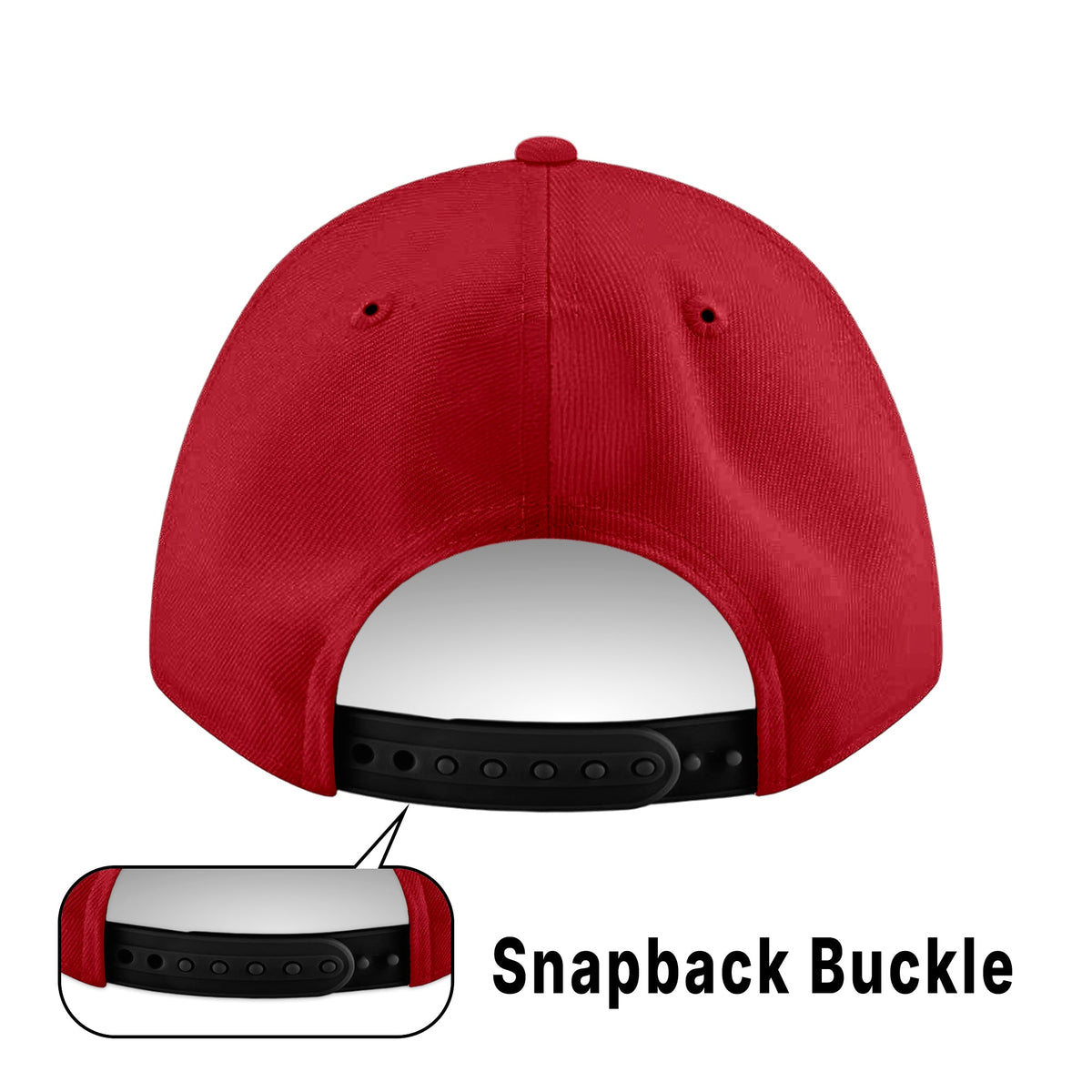 Custom White 3D Puff Embroidery Flat Embroidery Flat Eaves Sport Baseball Cap Design for Men/Women/Youth