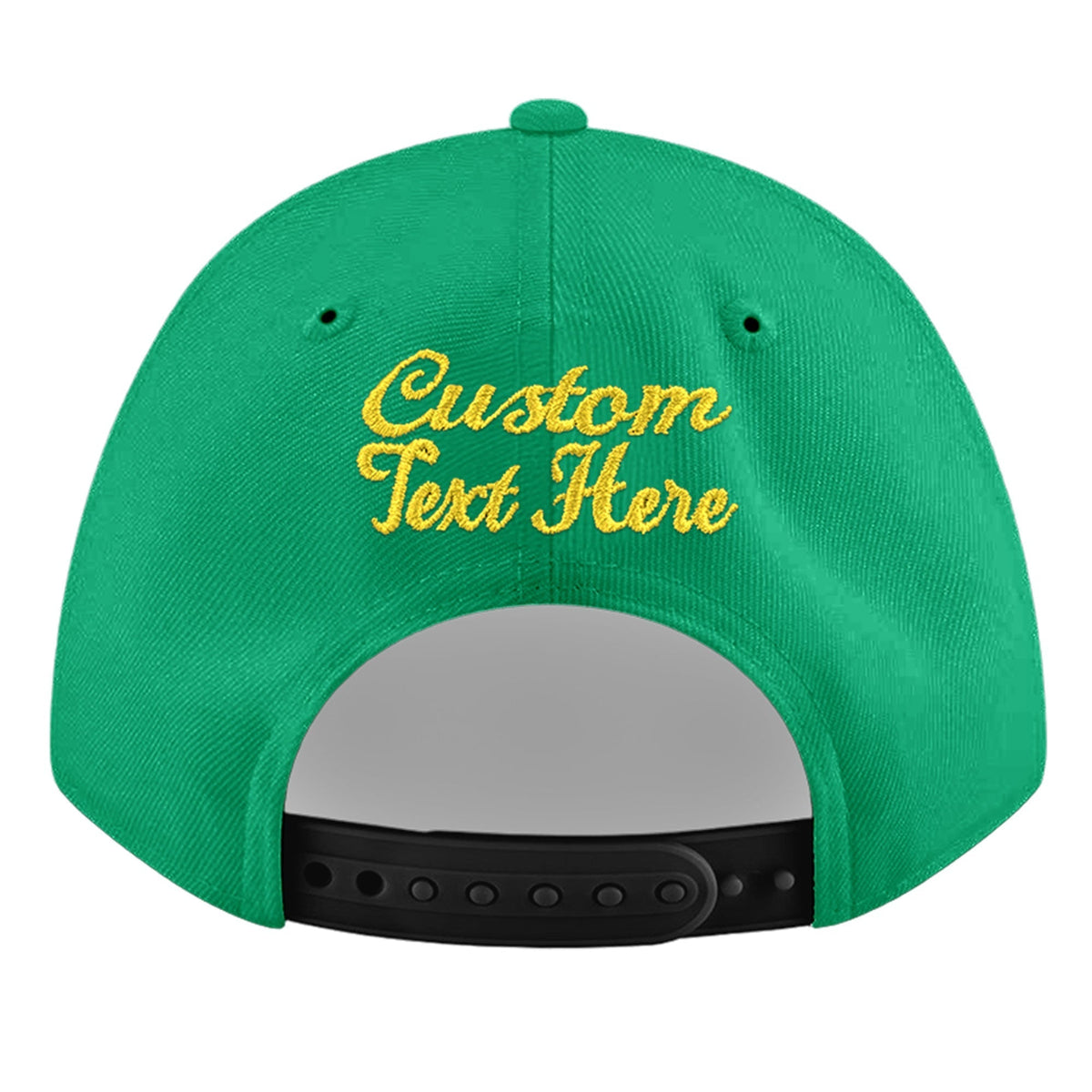 Custom Aqua 3D Puff Embroidery Flat Embroidery Casual Sport Baseball Cap