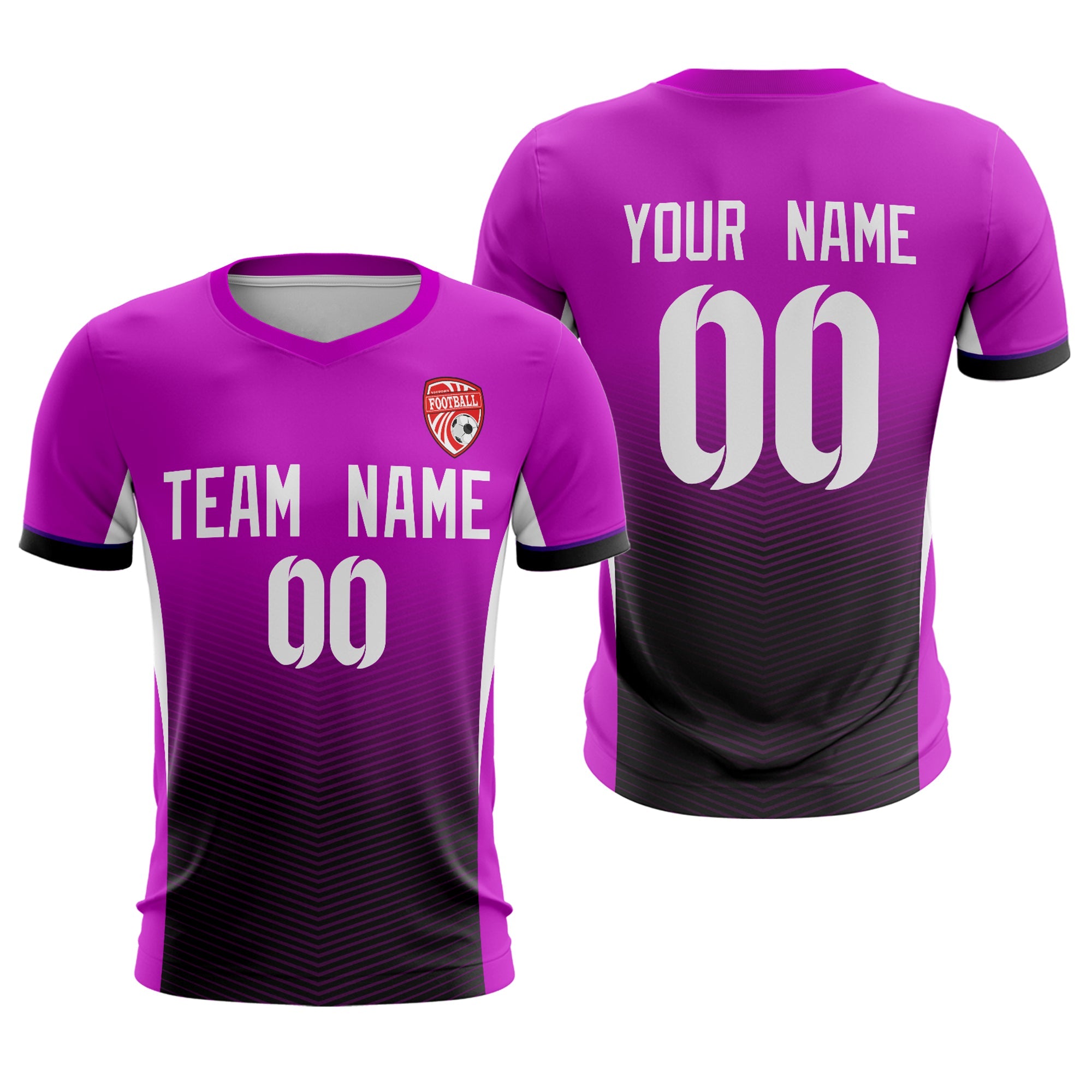 Custom Purple White Sport Football Shirt Jersey
