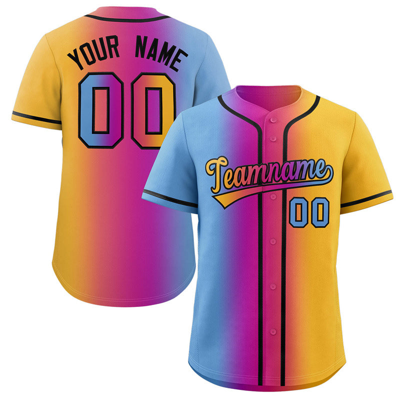 Custom Blue Ice Cream Cone Graffiti Pattern Fashion Authentic Baseball Jersey From Evan Neufang|KXKSHOP