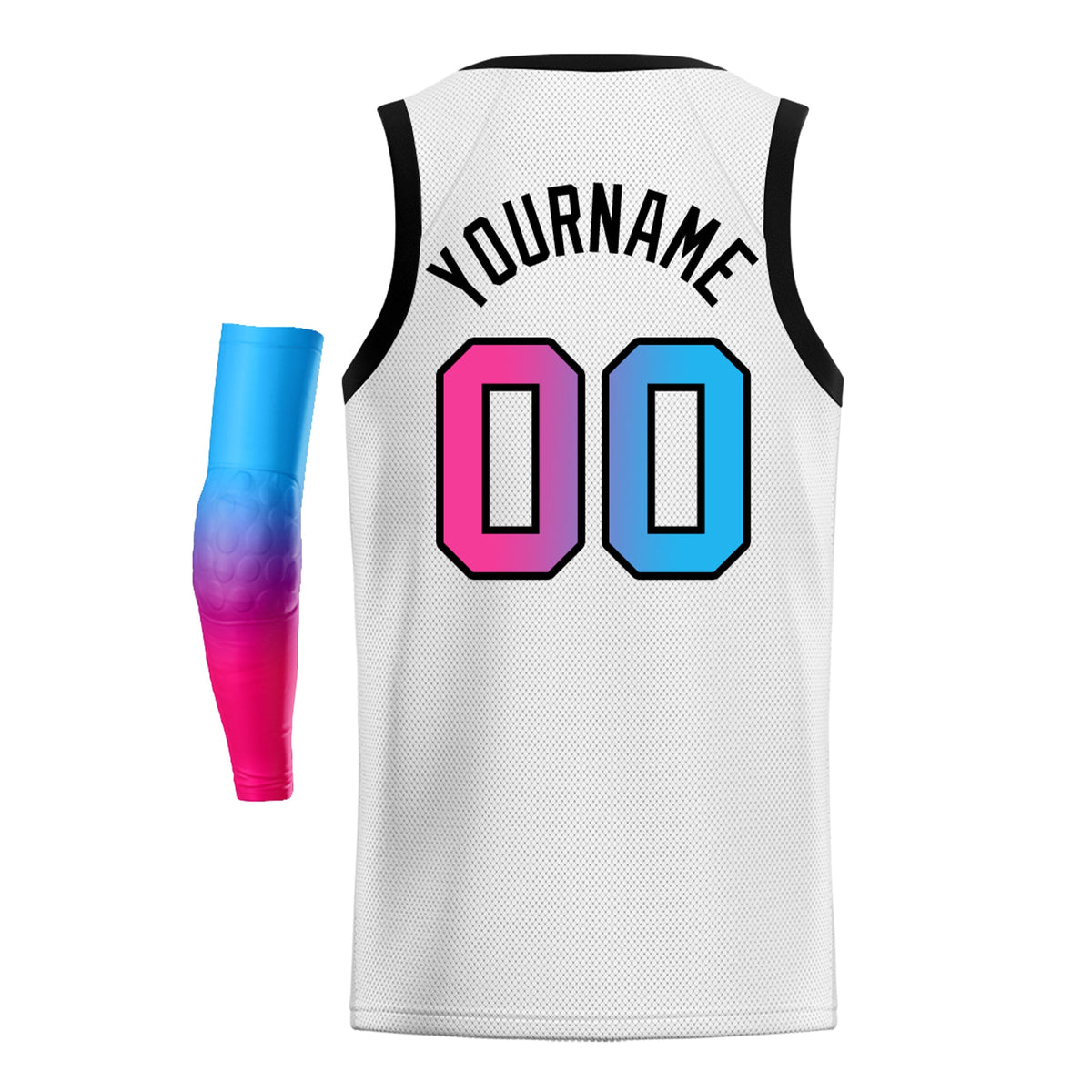 Custom Yellow Purple-Black Gradient Fashion Tops Basketball Jersey |KXKSHOP