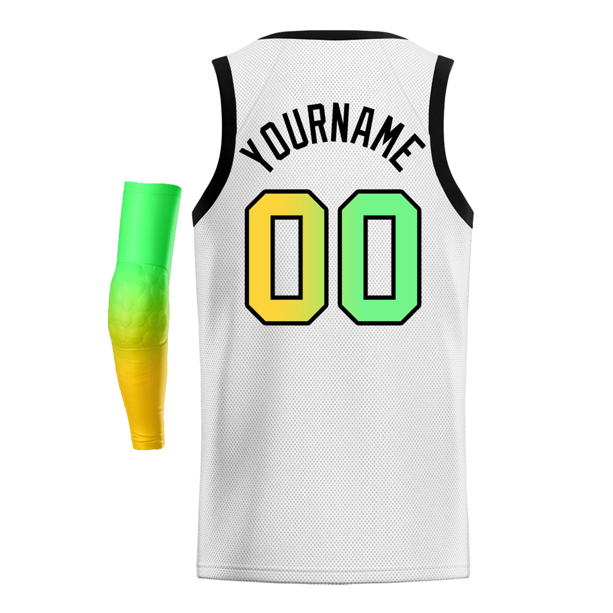 Custom Yellow Purple-Black Gradient Fashion Tops Basketball Jersey |KXKSHOP