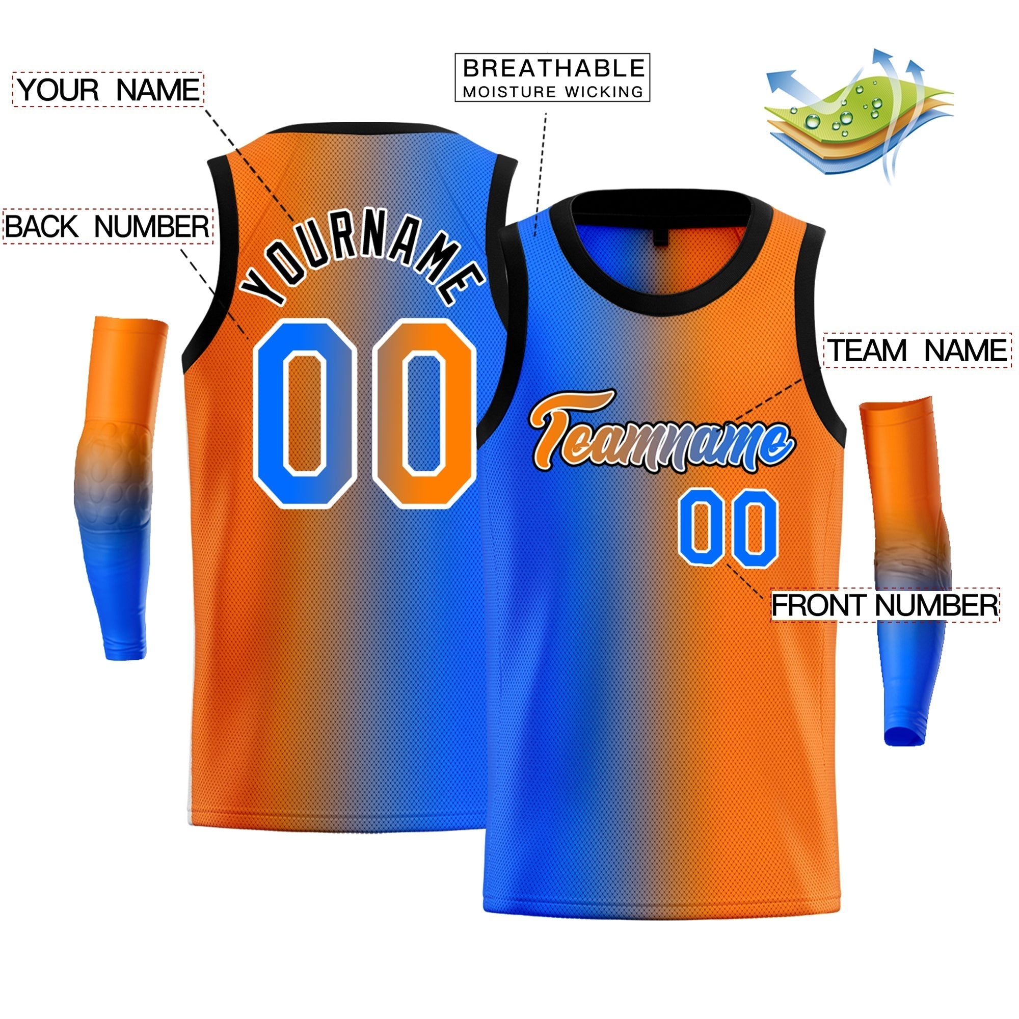 Custom Yellow Purple-Black Gradient Fashion Tops Basketball Jersey |KXKSHOP