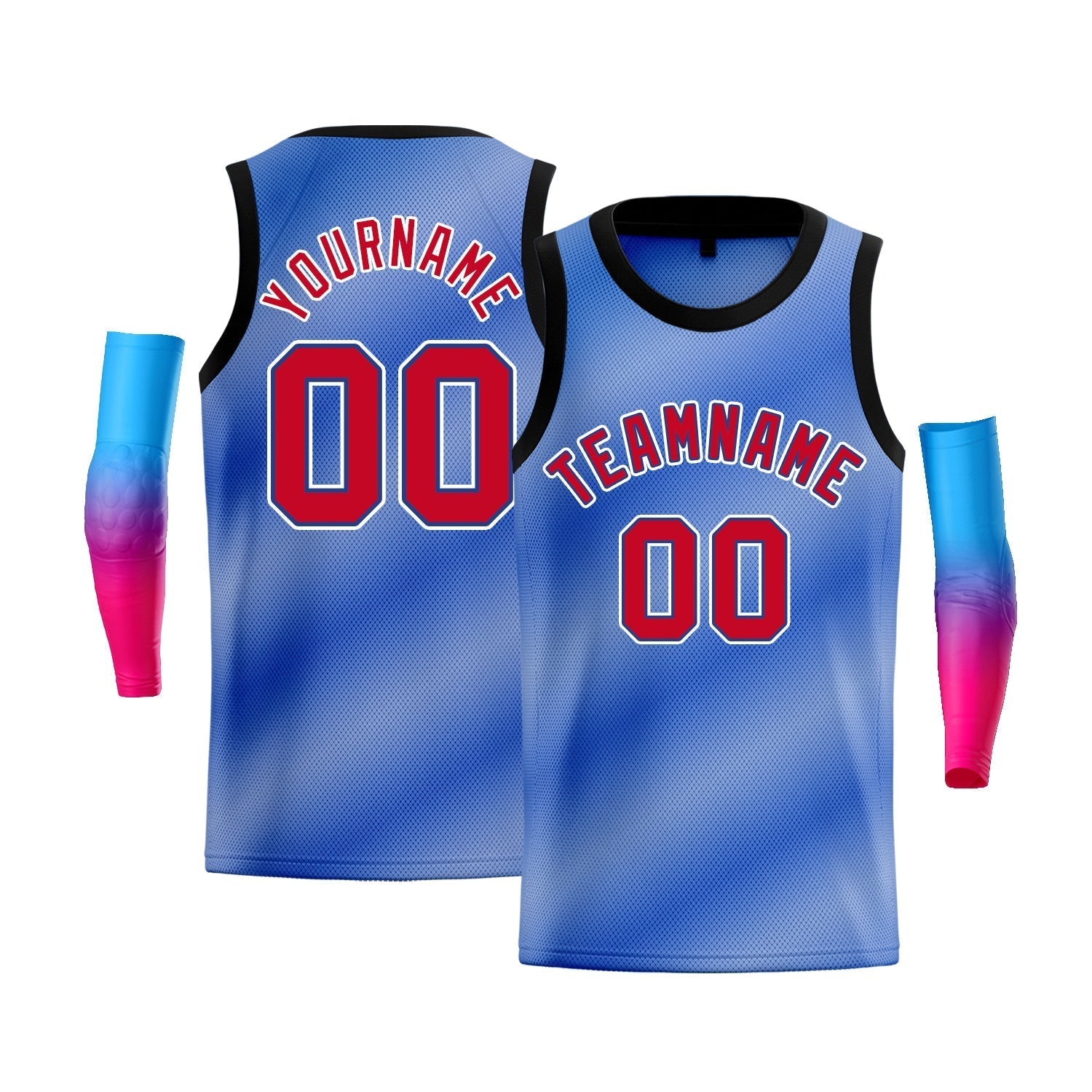 Custom Yellow Purple-Black Gradient Fashion Tops Basketball Jersey |KXKSHOP