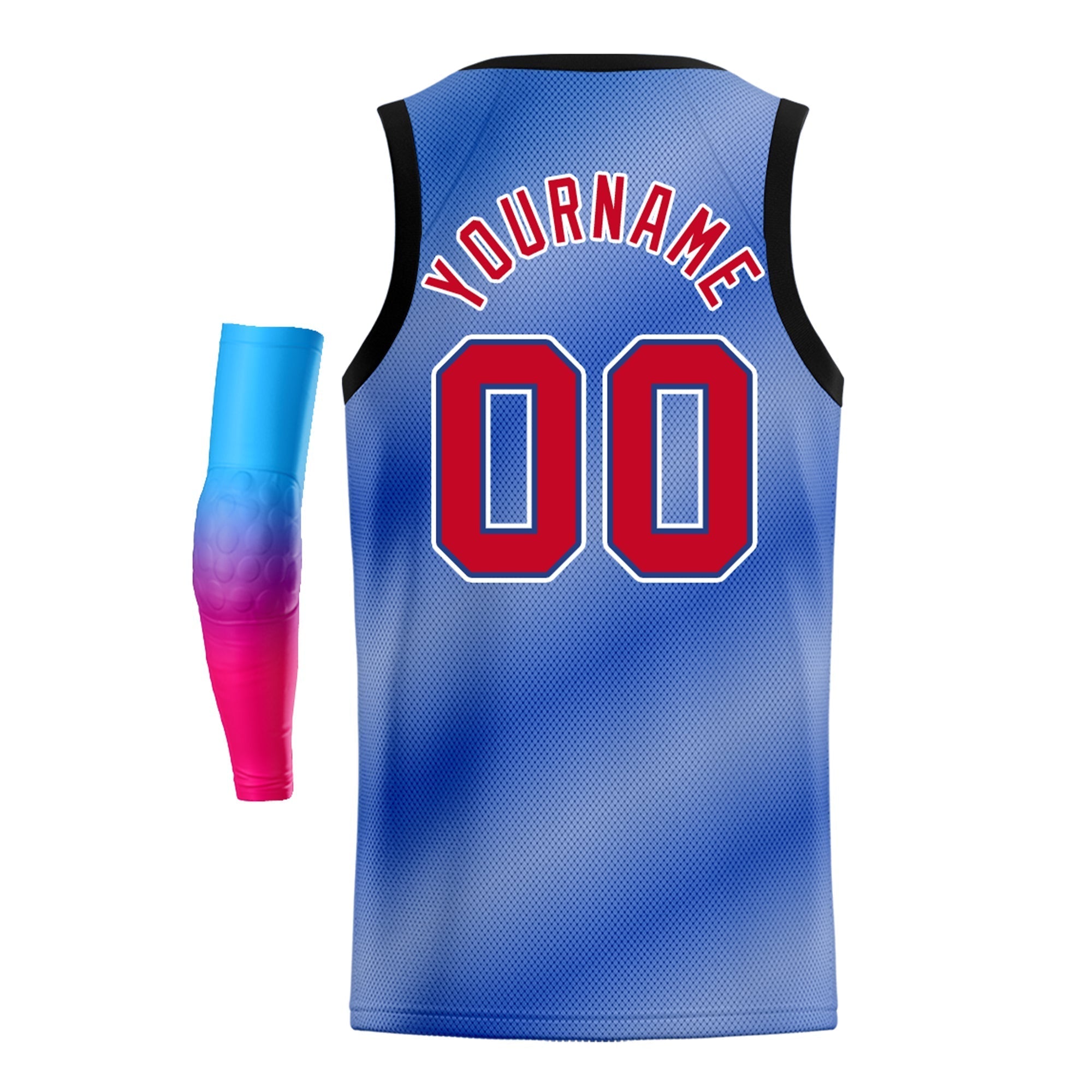 Custom Yellow Purple-Black Gradient Fashion Tops Basketball Jersey |KXKSHOP