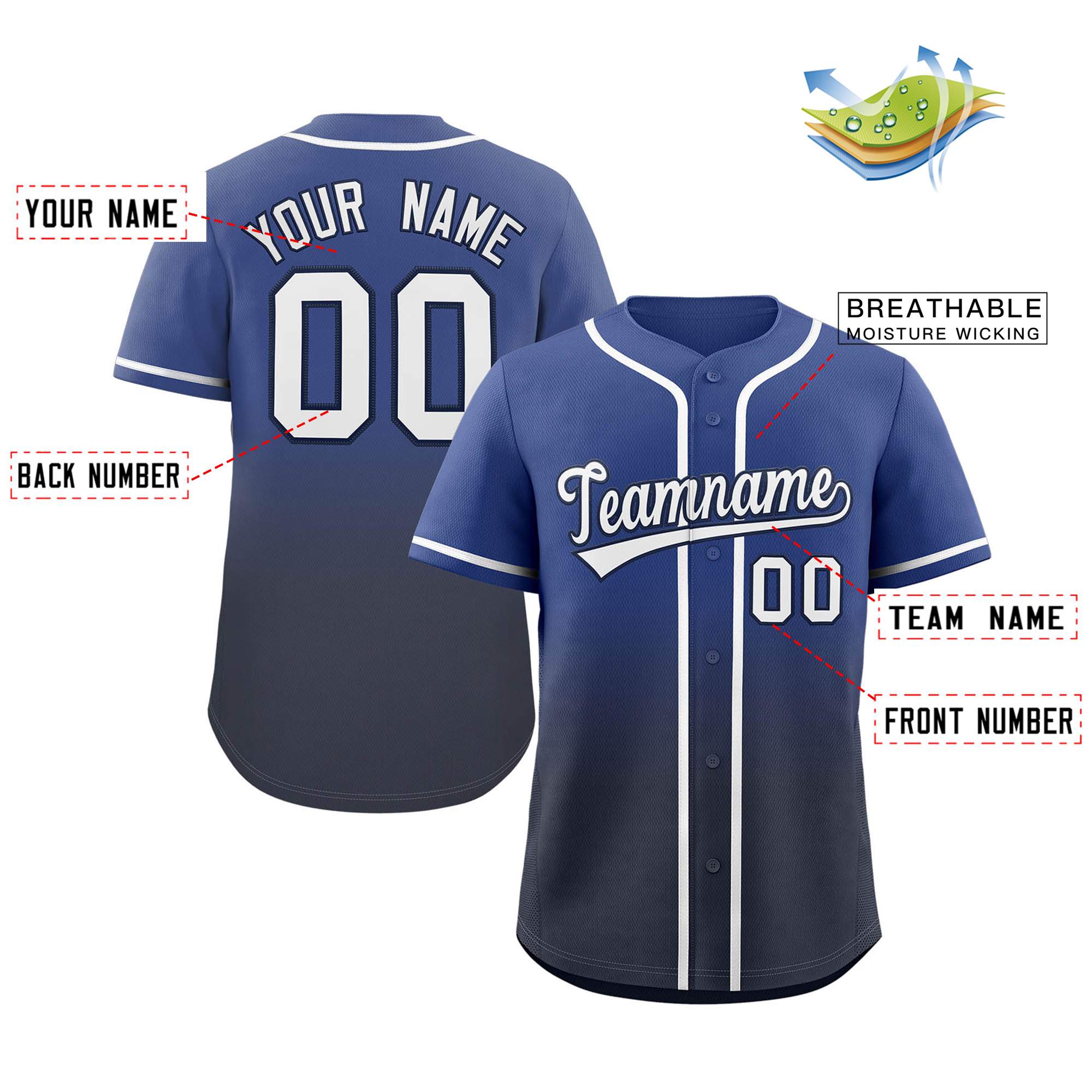 Custom Blue Ice Cream Cone Graffiti Pattern Fashion Authentic Baseball Jersey From Evan Neufang|KXKSHOP