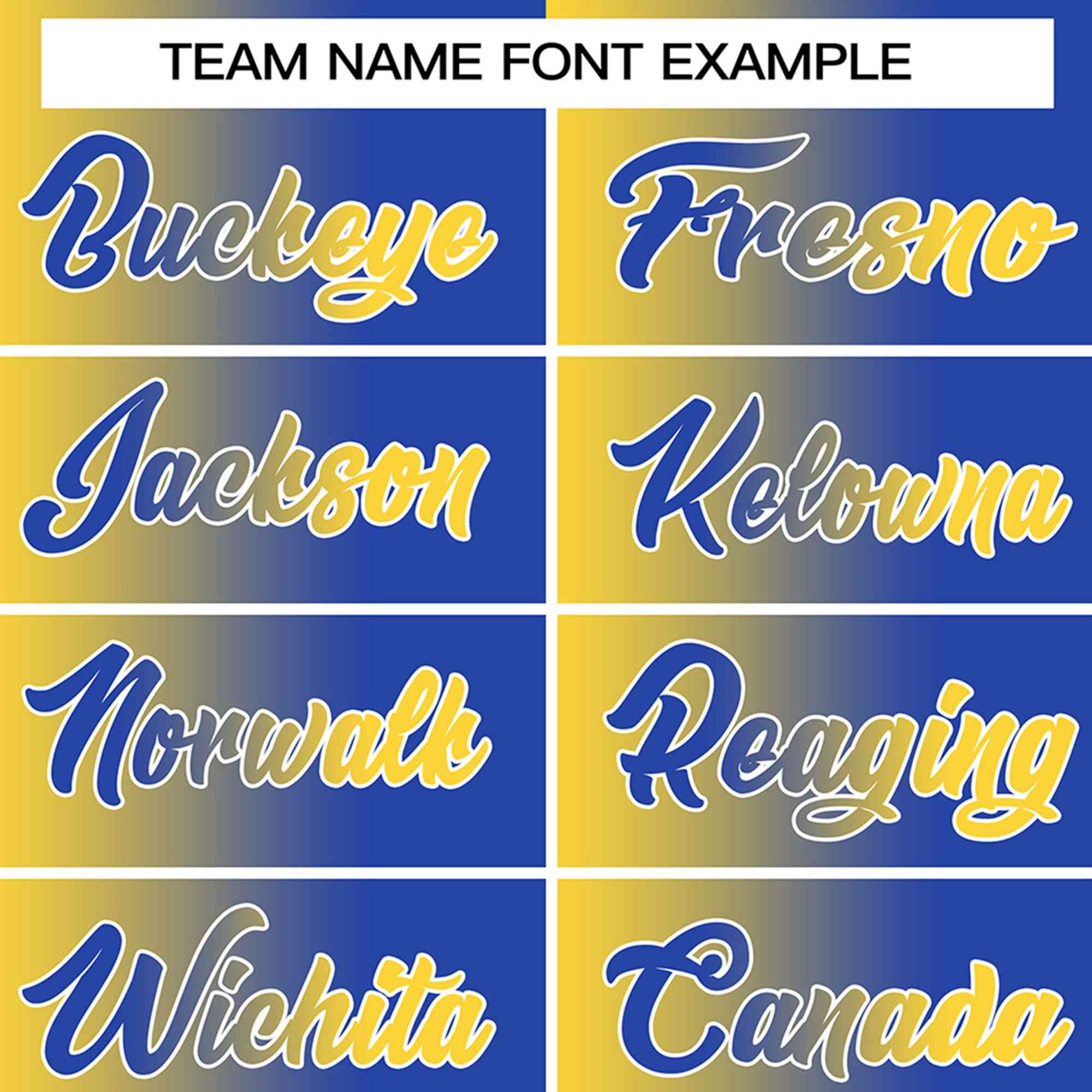 Custom Royal Yellow-White Gradient Fashion Authentic Baseball Jersey