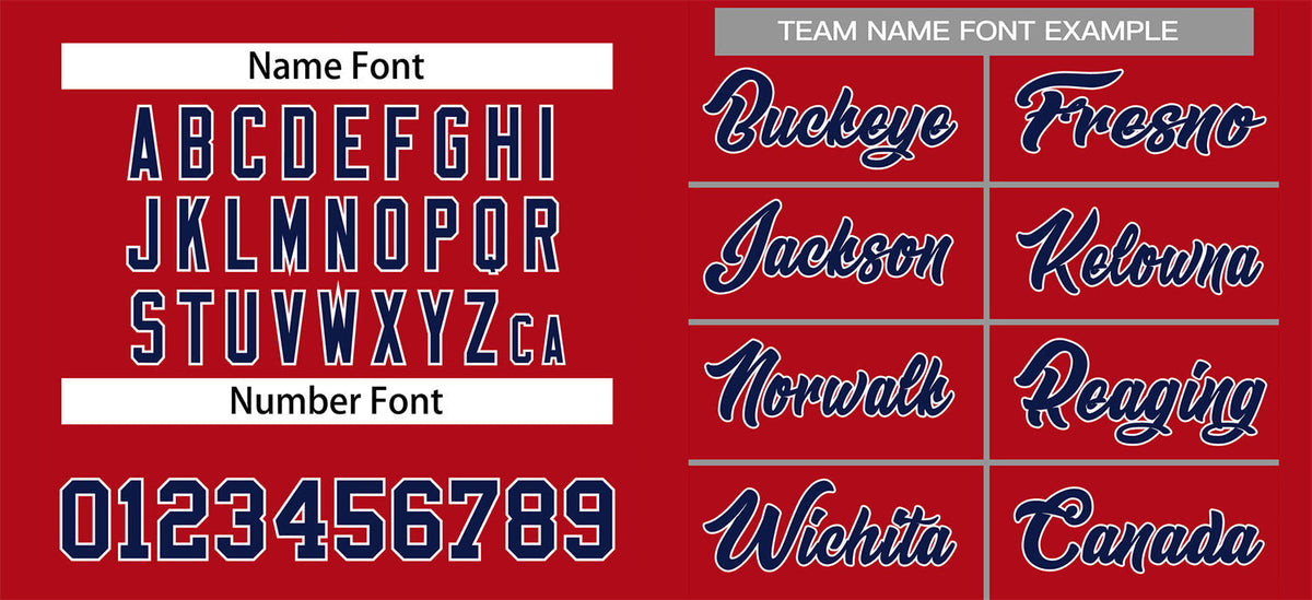 Custom Red Navy-White Classic Style Authentic Baseball Jersey