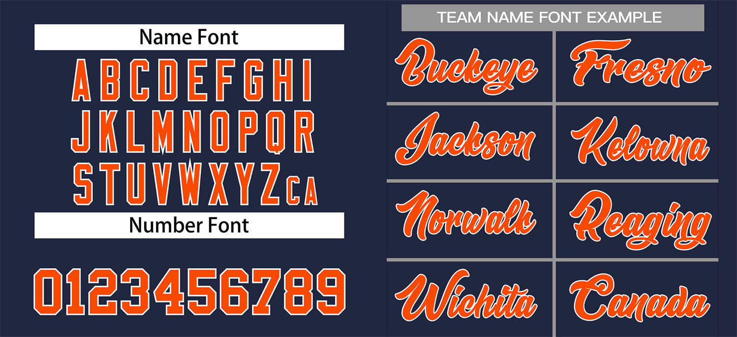 Custom Navy Orange-Gray Classic Style Authentic Baseball Jersey