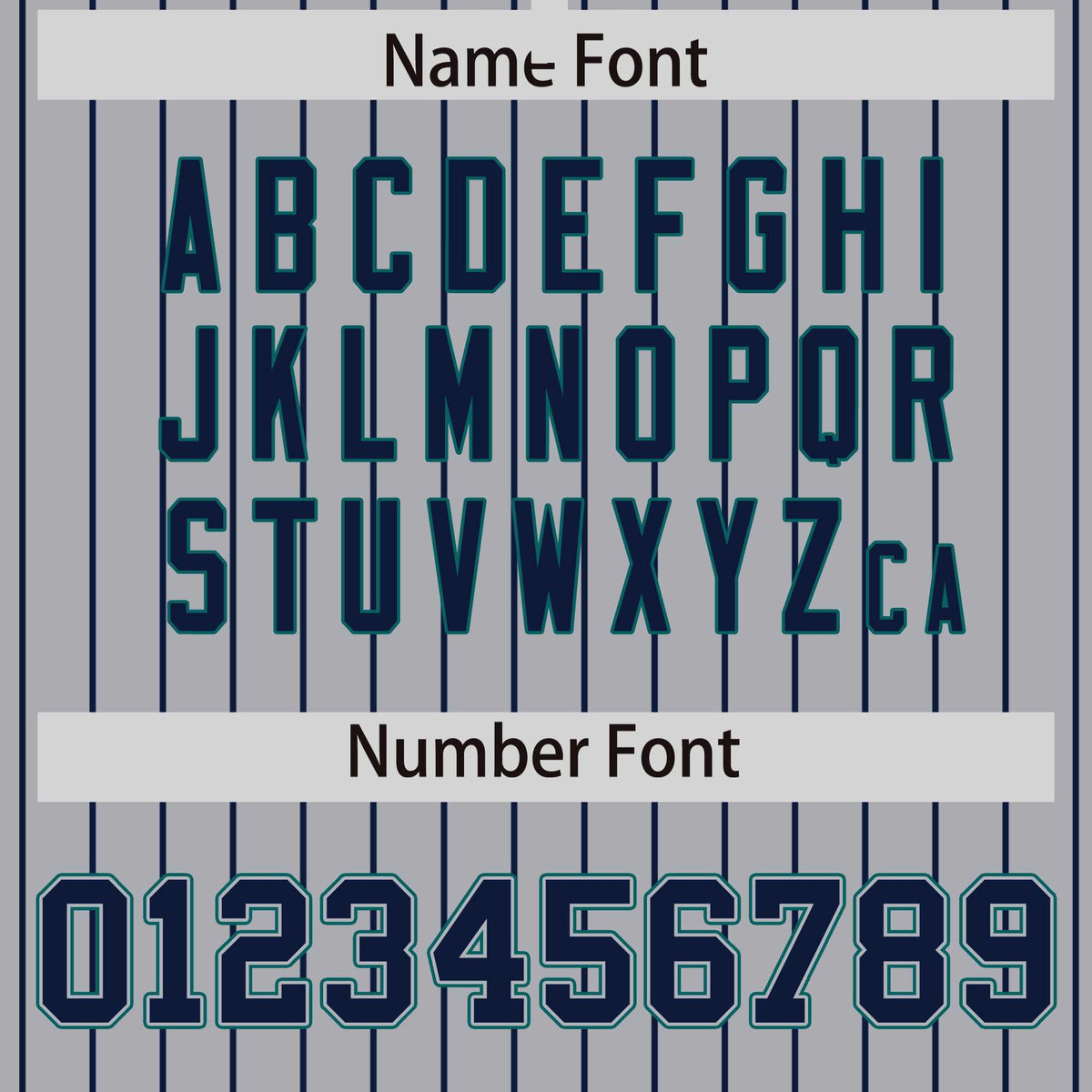 Custom Gray Navy Raglan Sleeves Varsity Full-Snap Pinstripe Letterman Baseball Jacket