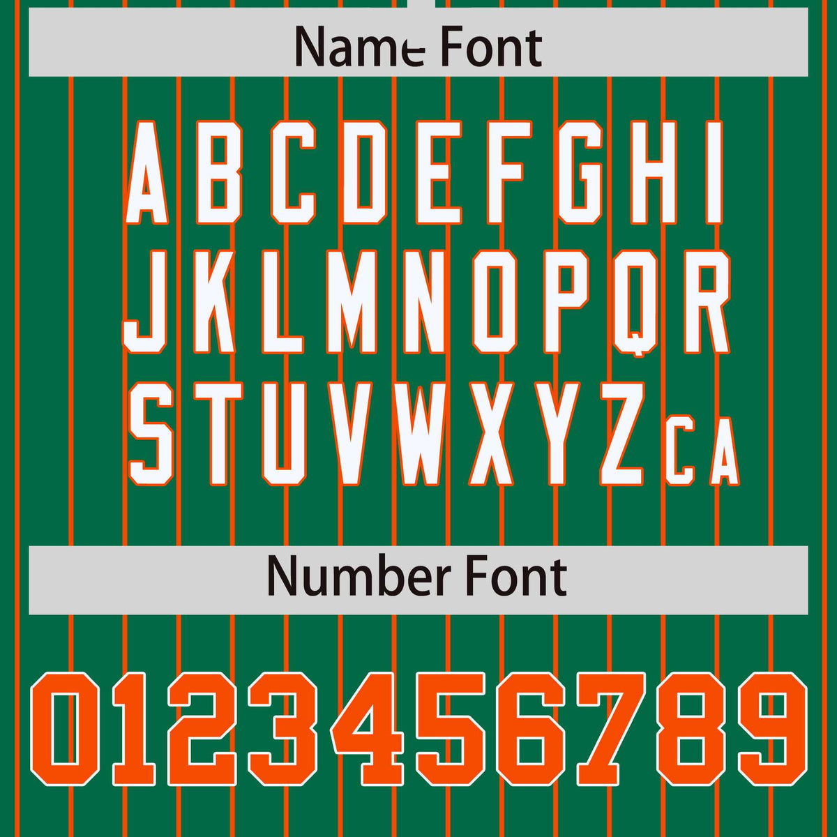 Custom Kelly Green Orange Raglan Sleeves Varsity Full-Snap Pinstripe Letterman Baseball Jacket