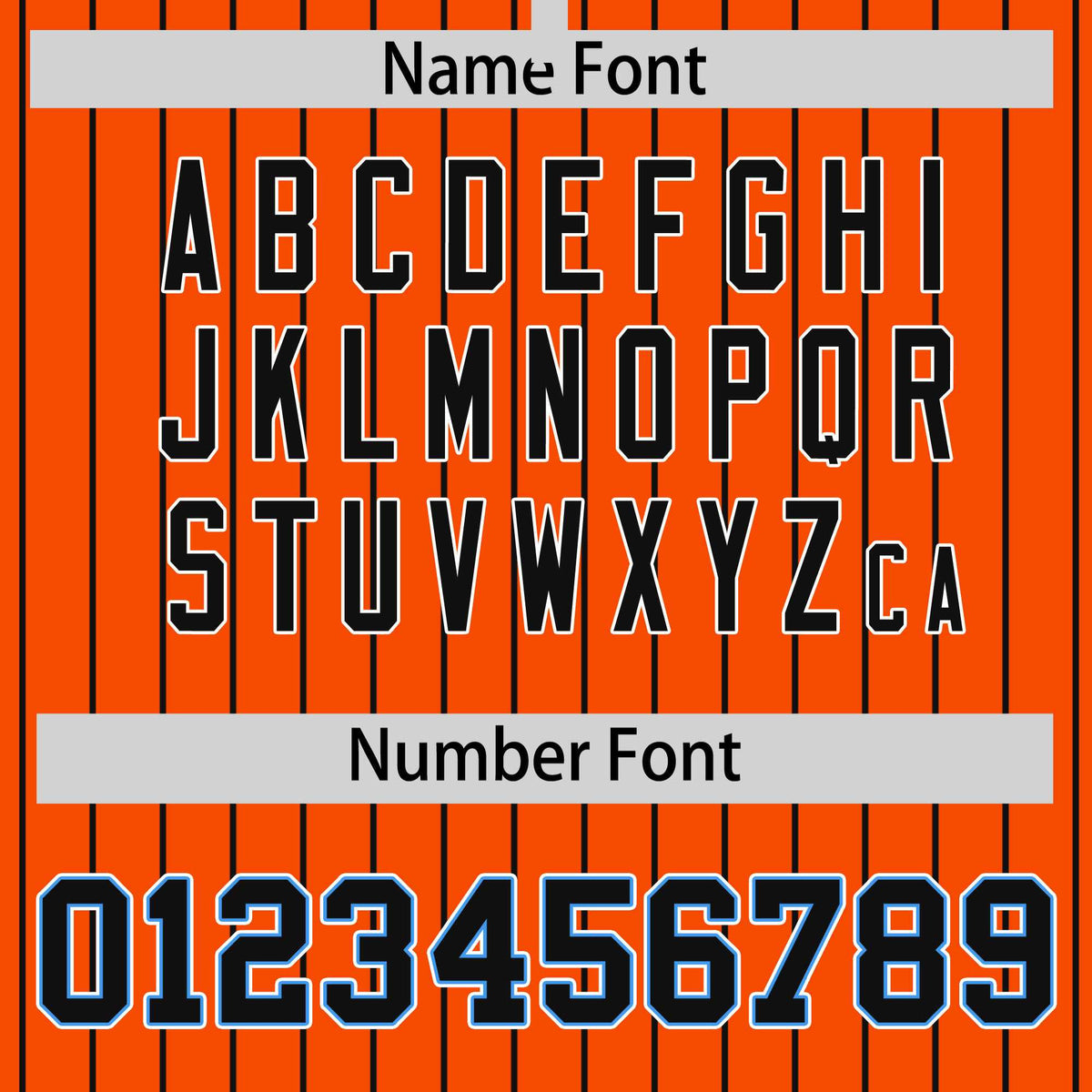 Custom Orange Black Raglan Sleeves Varsity Full-Snap Pinstripe Letterman Baseball Jacket