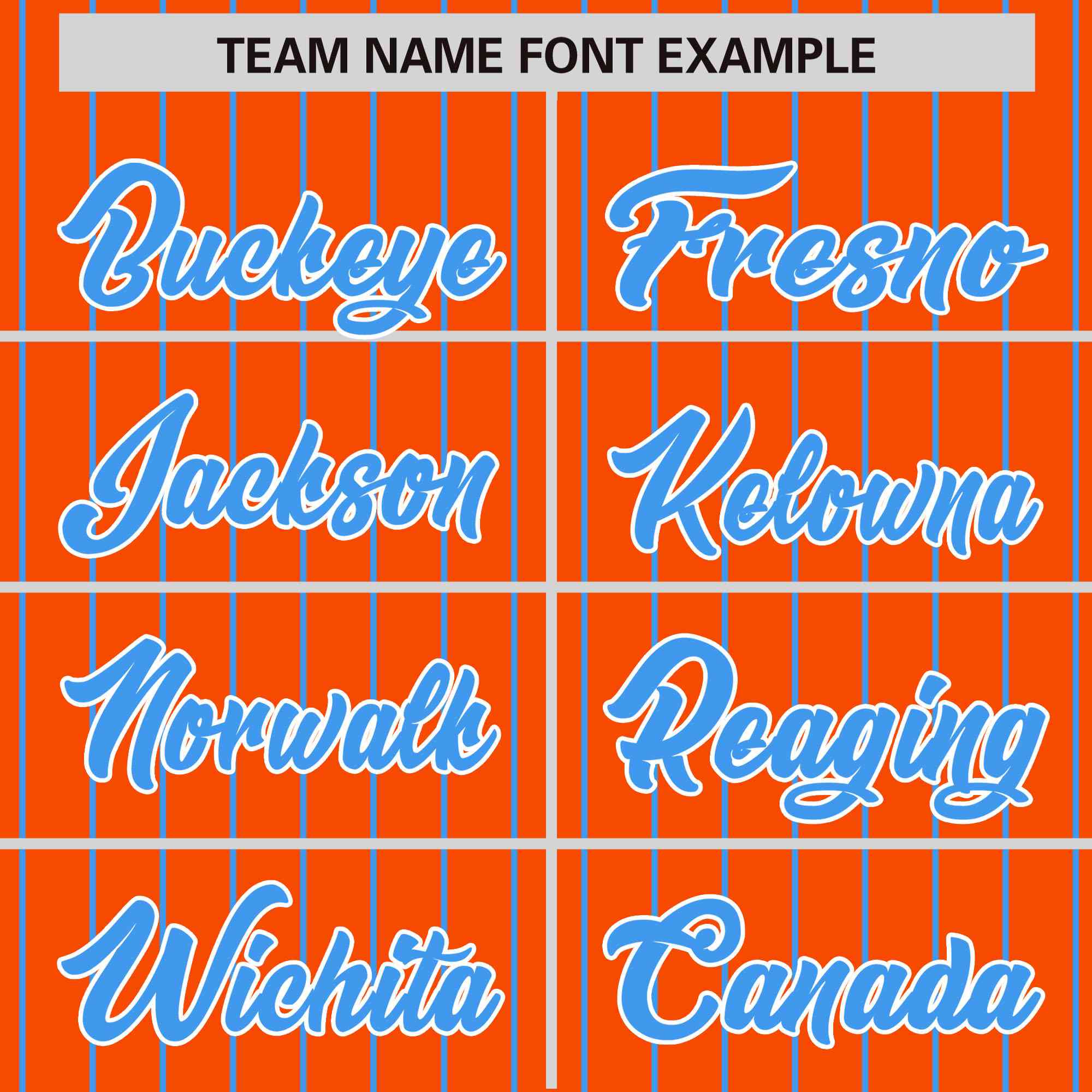 Custom Orange Powder Blue Raglan Sleeves Varsity Full-Snap Pinstripe Letterman Baseball Jacket