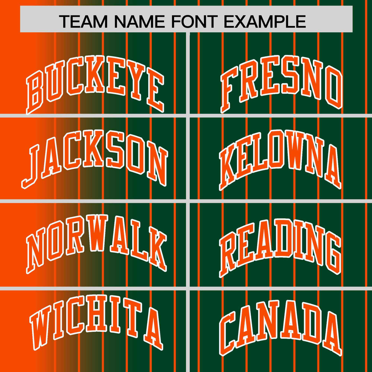 Custom Green Orange Gradient Varsity Full-Snap Pinstripe Letterman Baseball Jacket