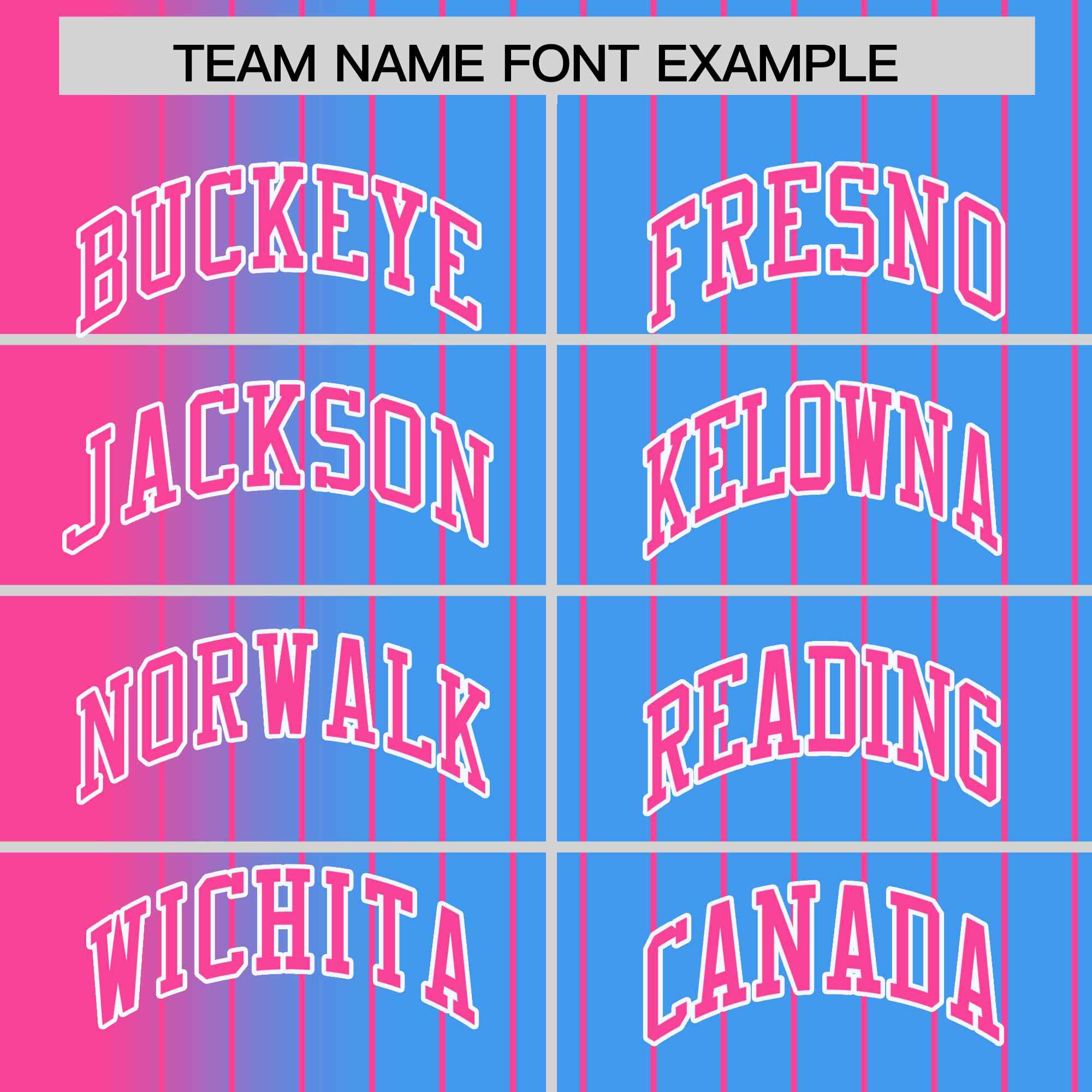 Custom Powder Blue Pink Gradient Varsity Full-Snap Pinstripe Letterman Baseball Jacket