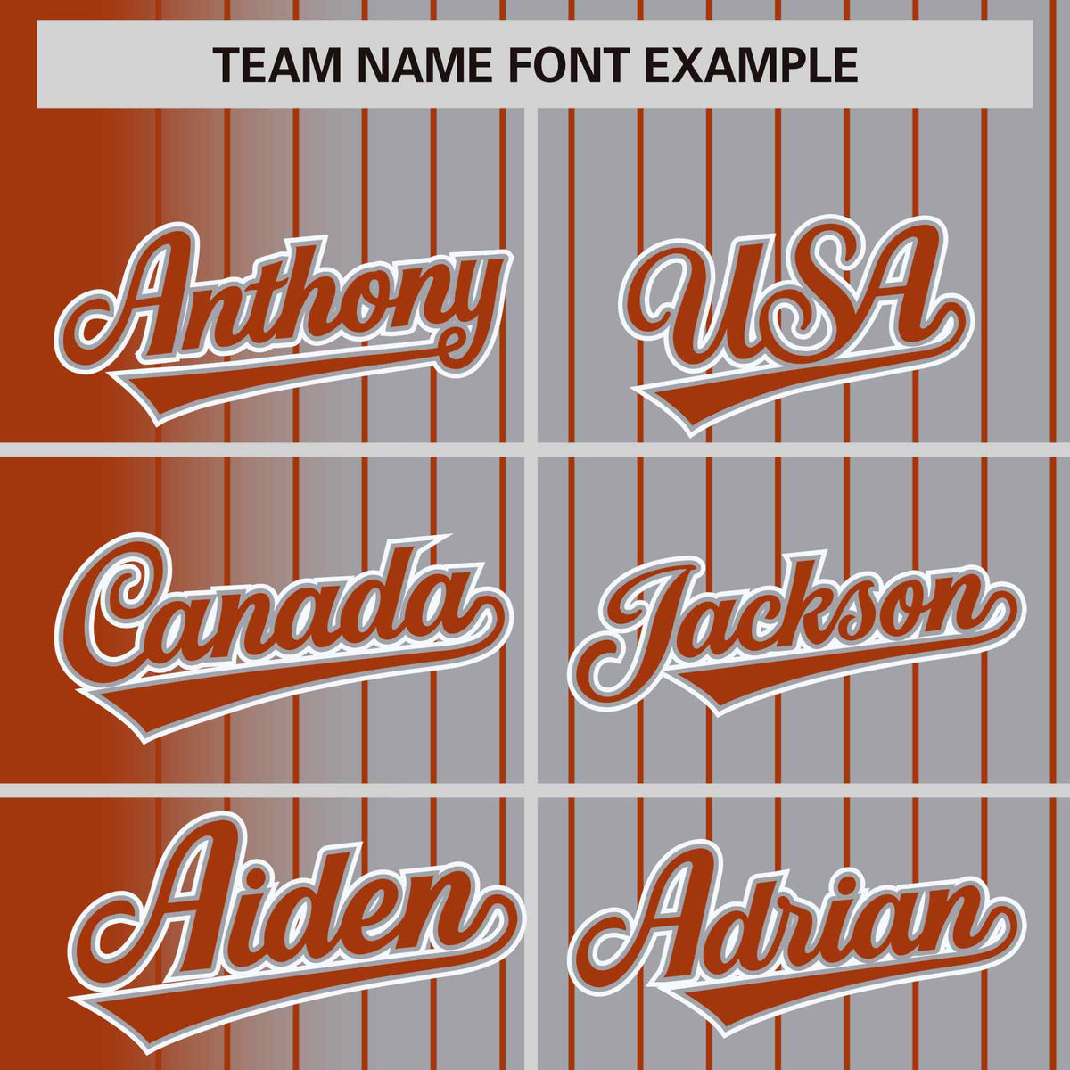 Custom Gray Texas Orange Gradient Varsity Full-Snap Pinstripe Letterman Baseball Jacket