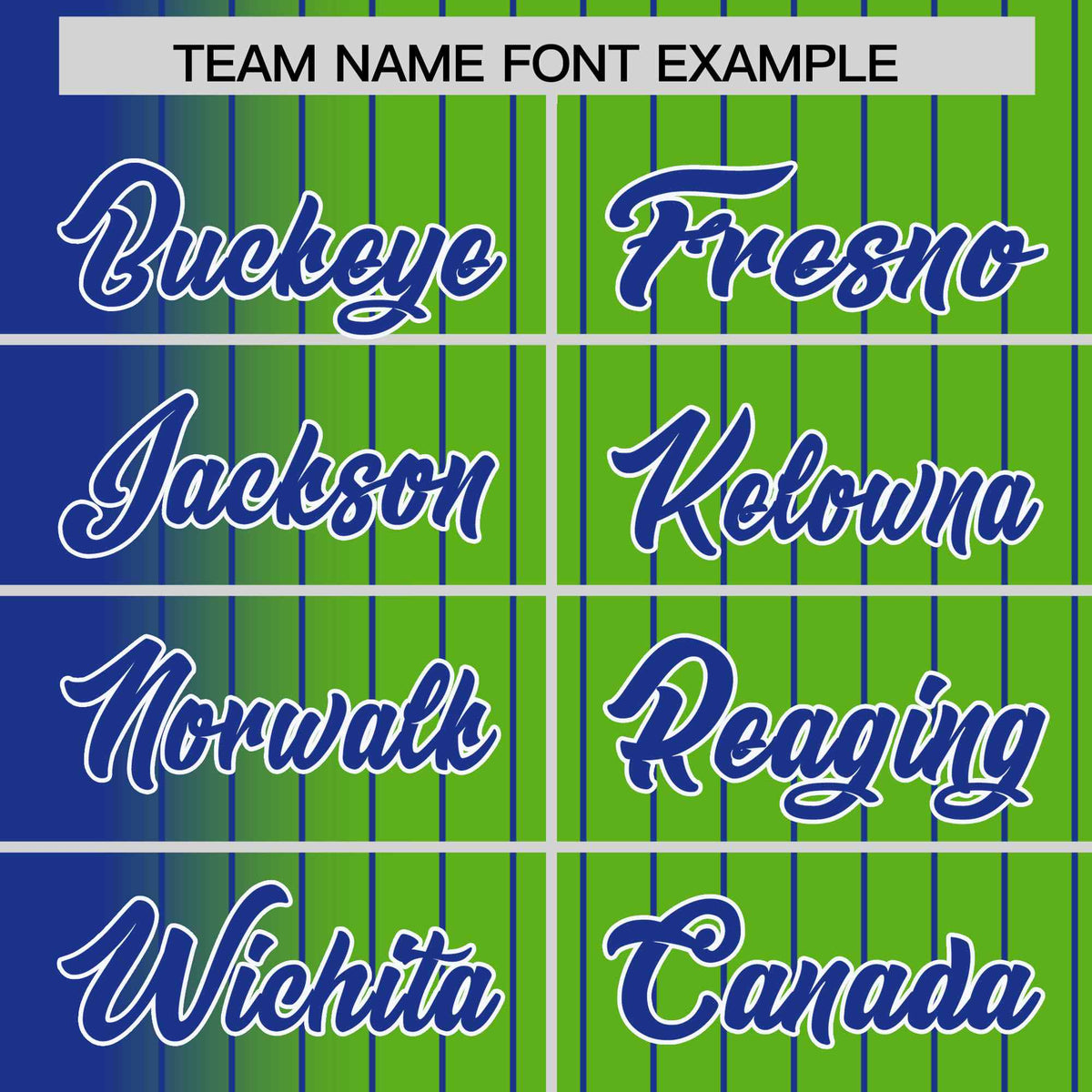 Custom Green Royal Gradient Varsity Full-Snap Pinstripe Letterman Baseball Jacket