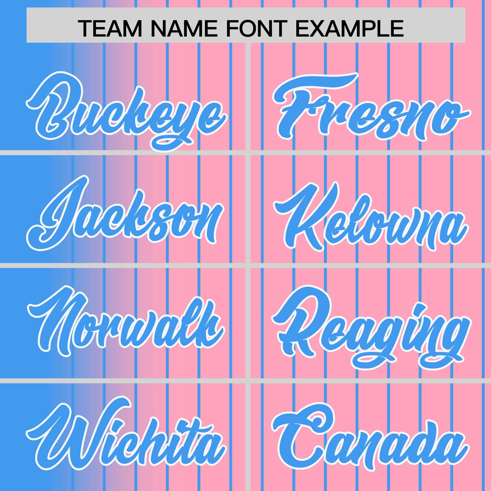 Custom Light Pink Powder Blue Gradient Varsity Full-Snap Pinstripe Letterman Baseball Jacket