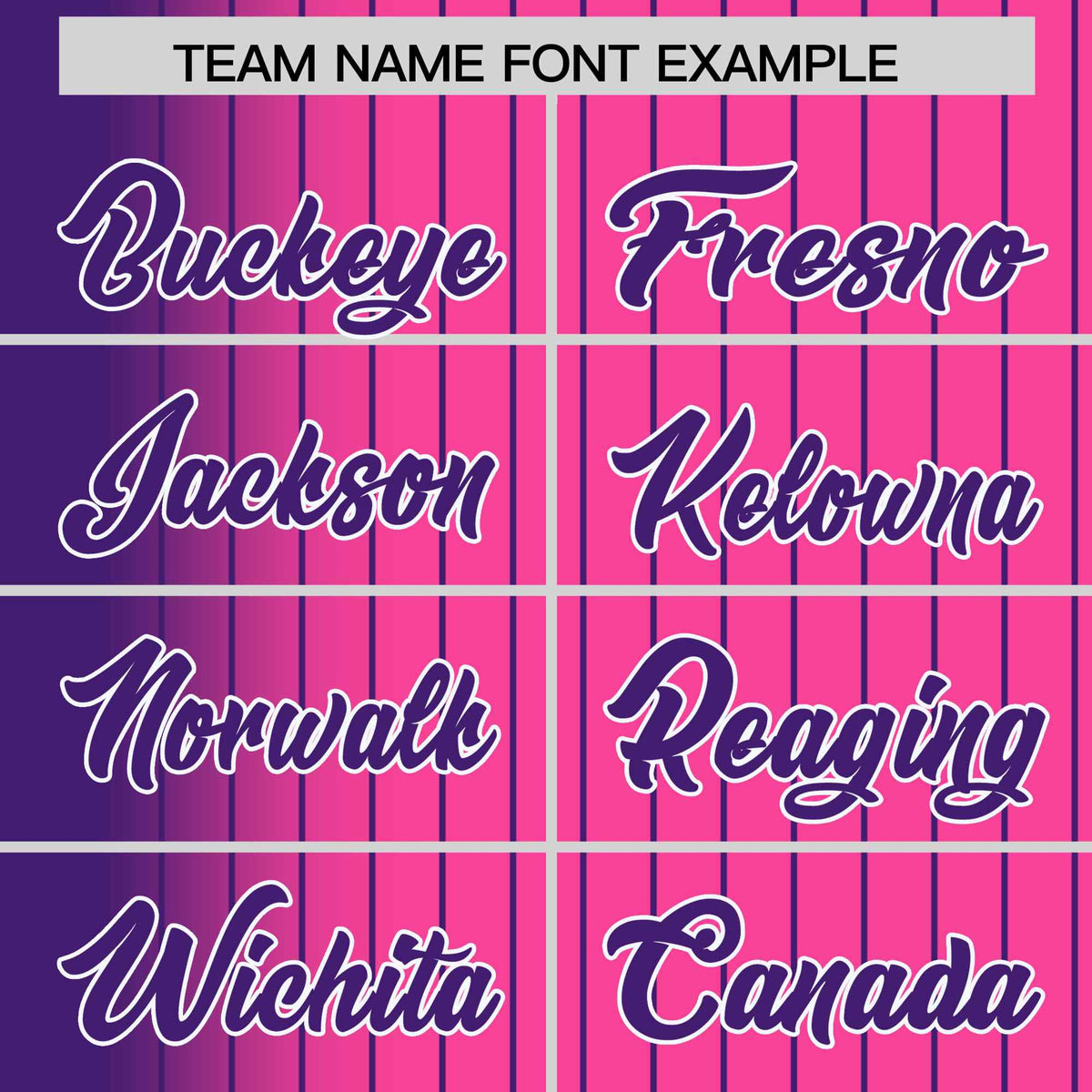 Custom Pink Purple Gradient Varsity Full-Snap Pinstripe Letterman Baseball Jacket